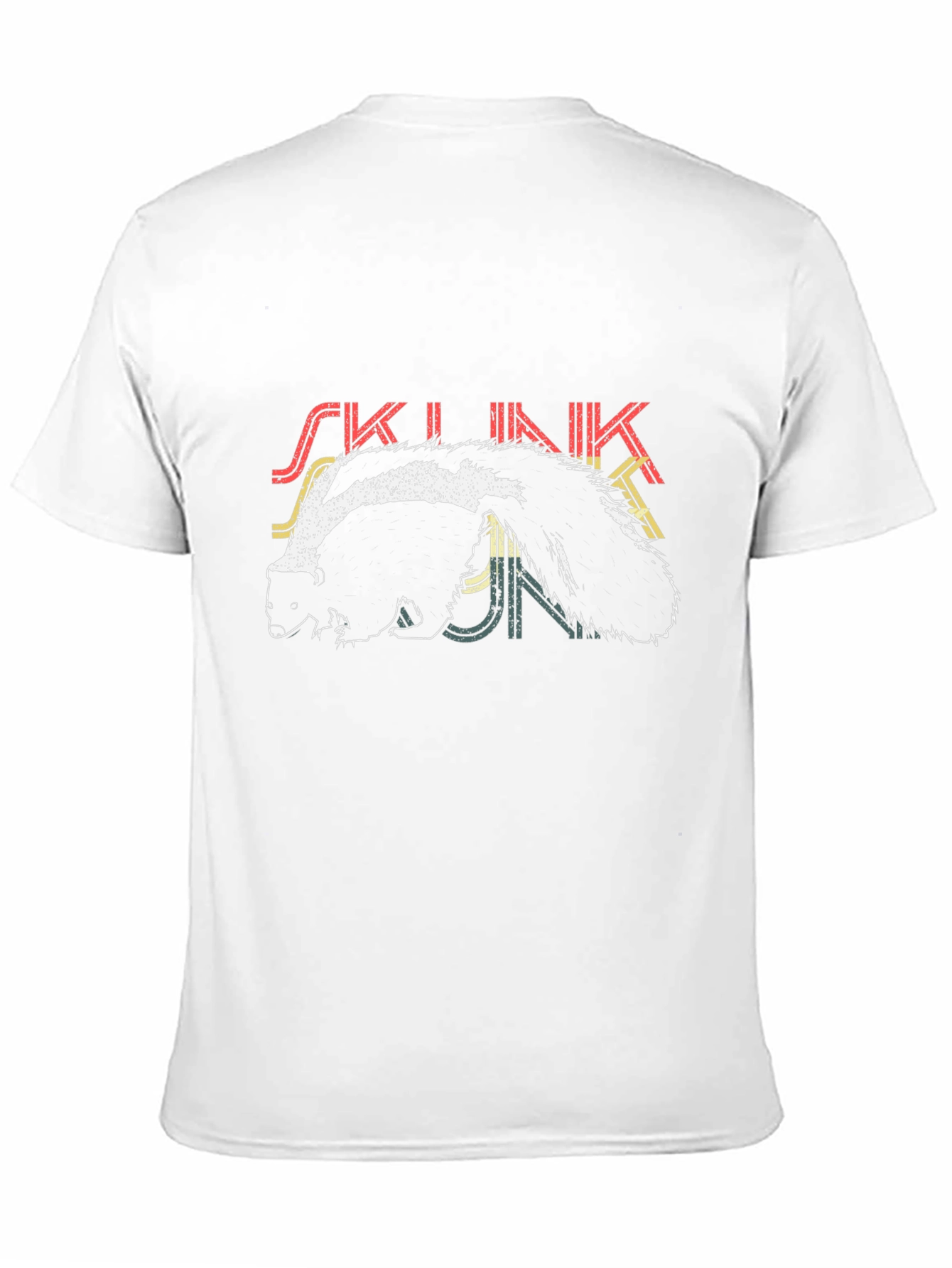 Skunk T-Shirt - Retro Design - Black Tee