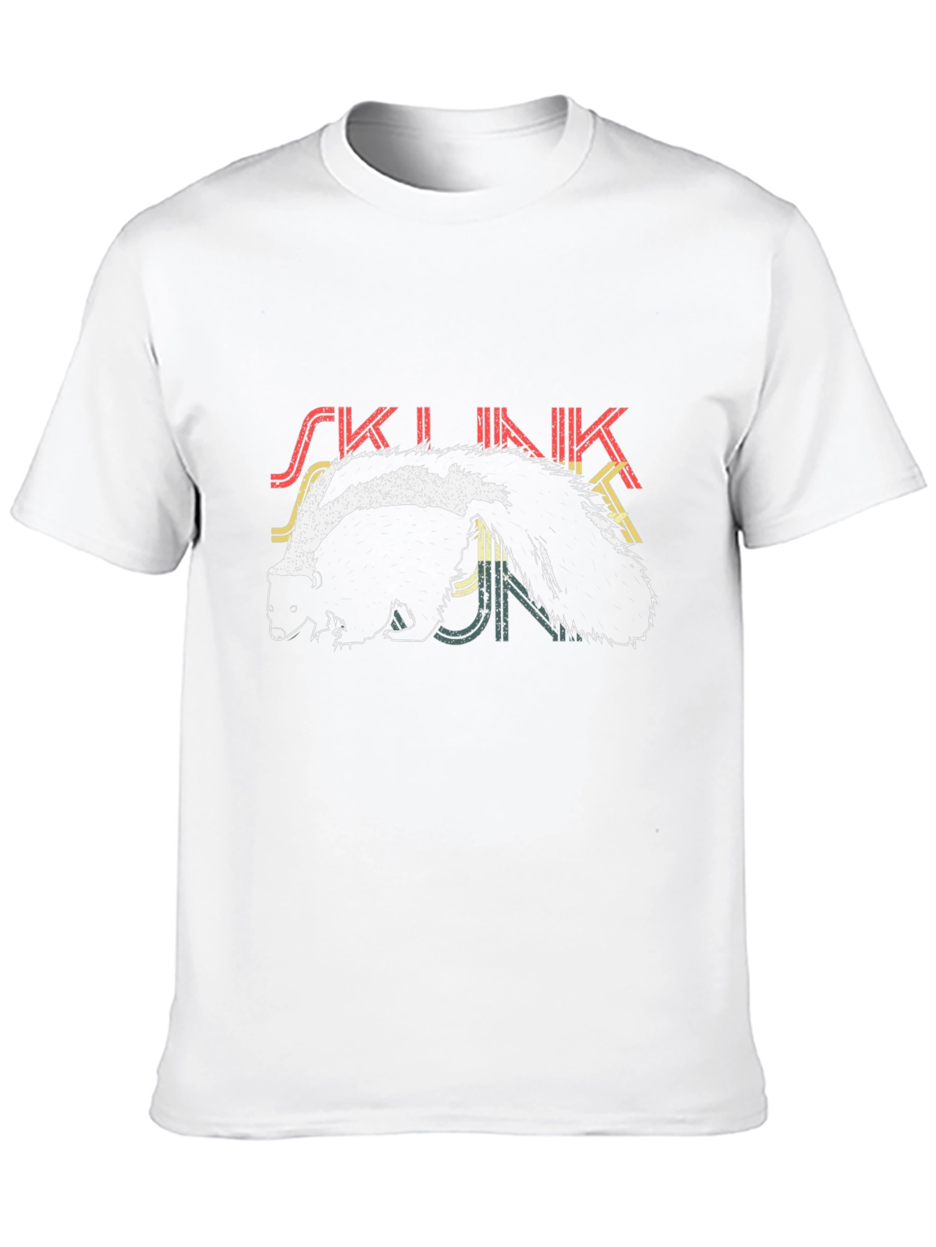 Skunk T-Shirt - Retro Design - Black Tee