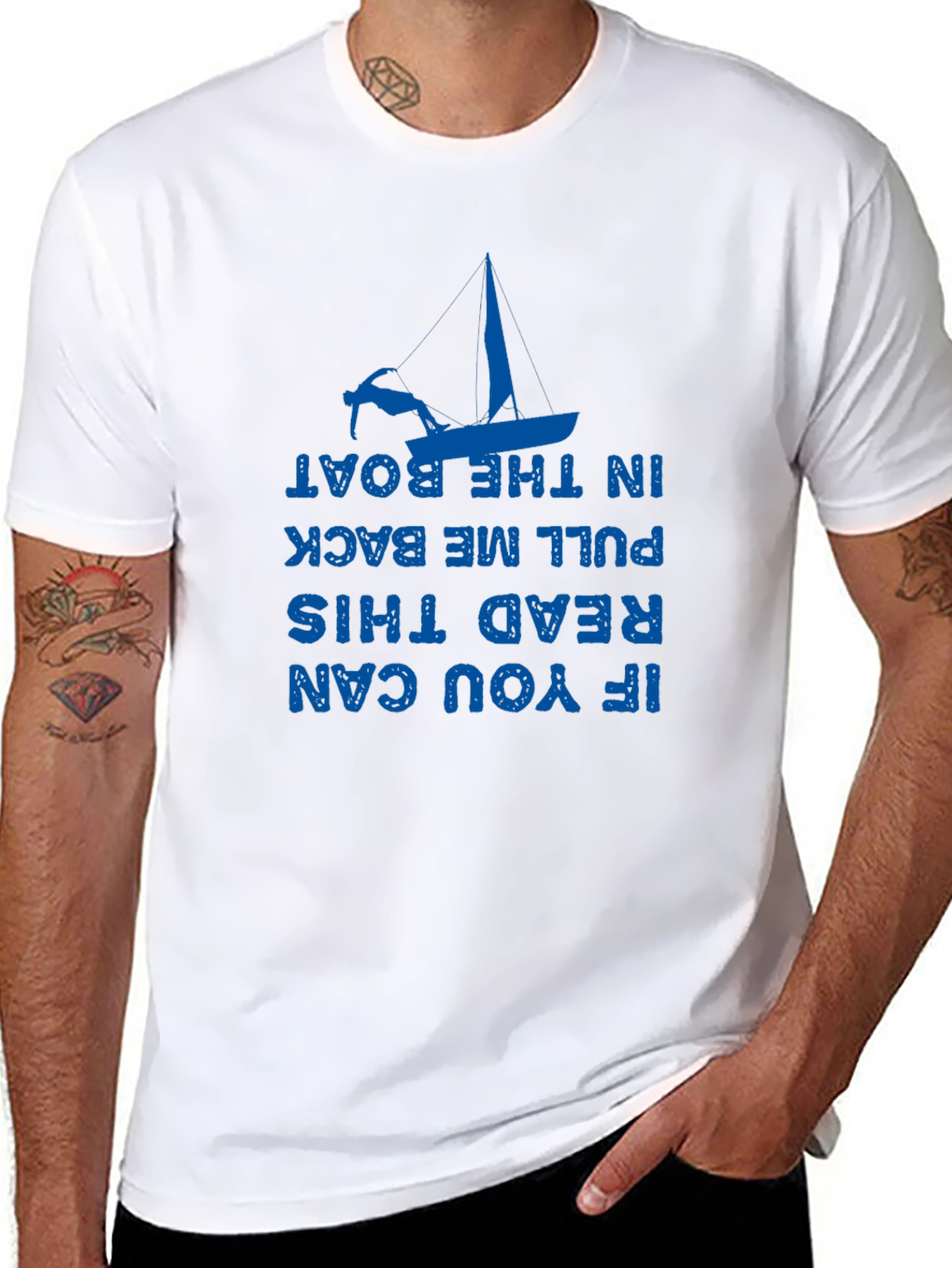 Funny Boating T-Shirt - If You Can Read This