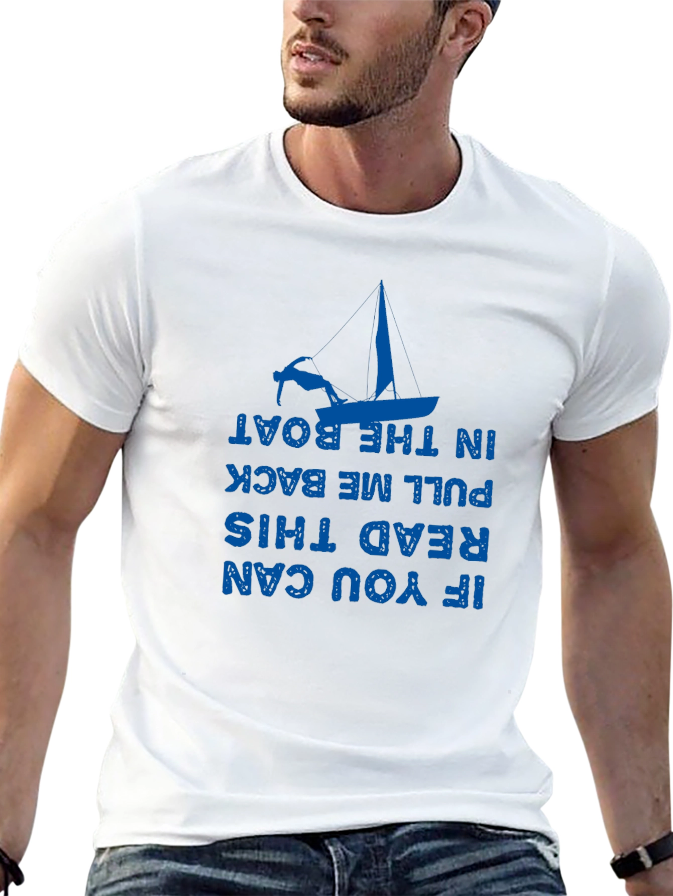 Funny Boating T-Shirt - If You Can Read This