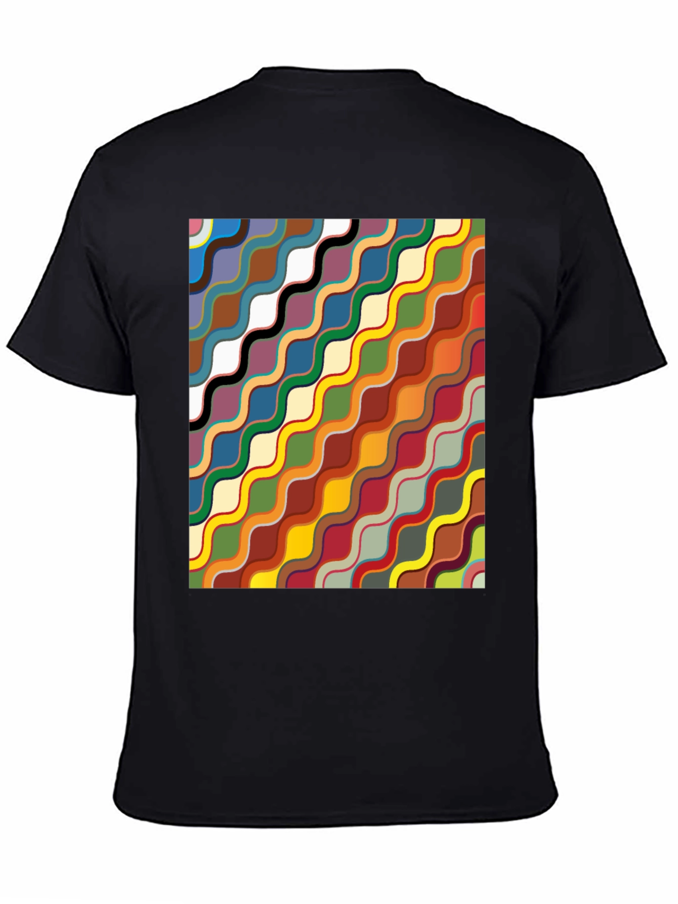 Abstract Wave Pattern T-Shirt