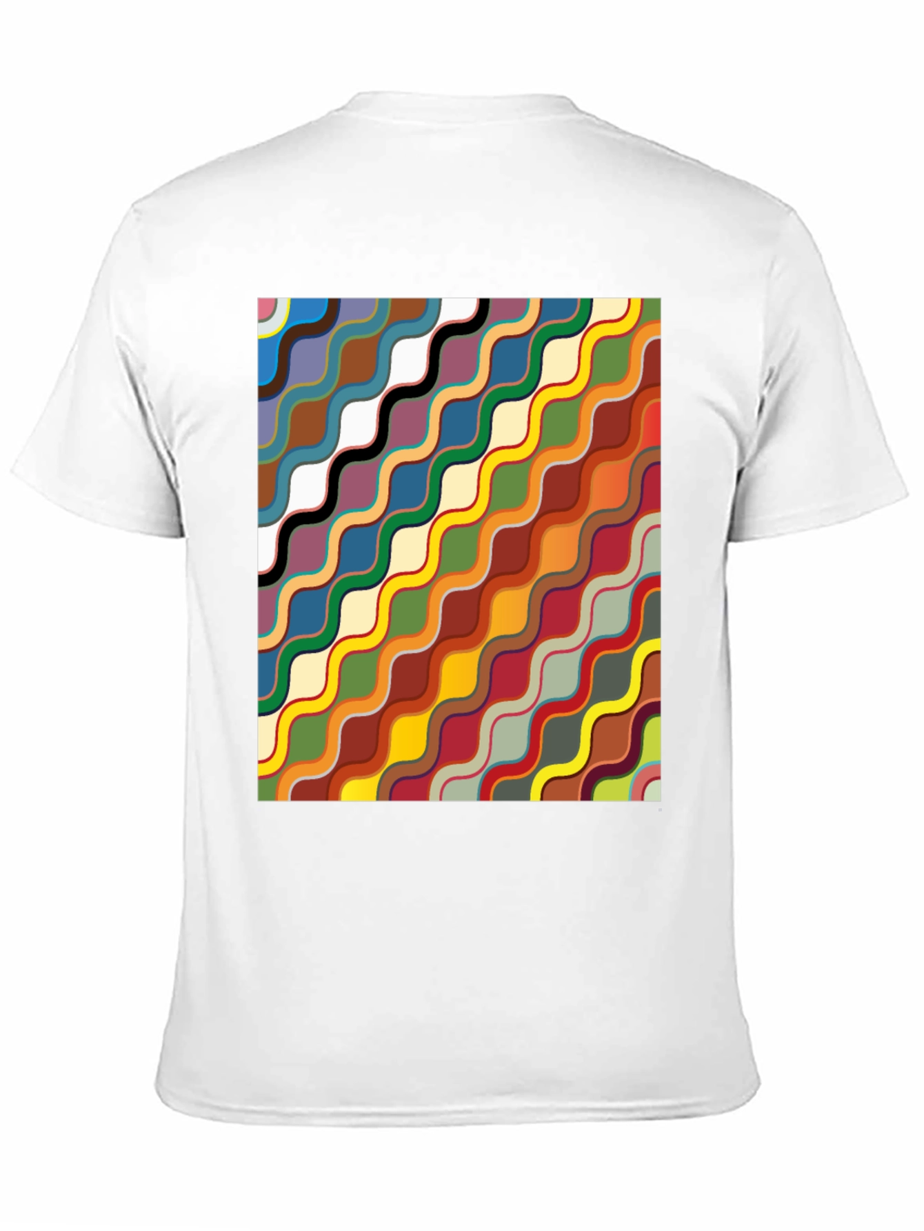 Abstract Wave Pattern T-Shirt