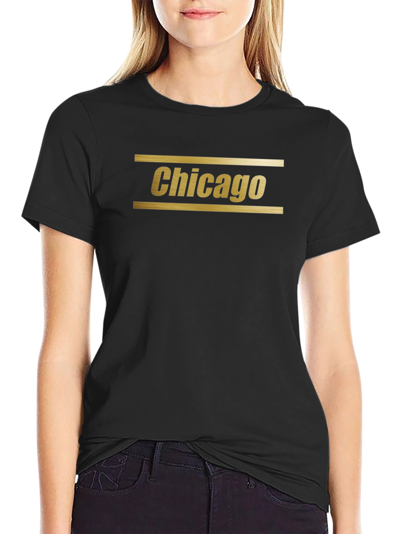 Chicago Graphic T-Shirt - Black Tee