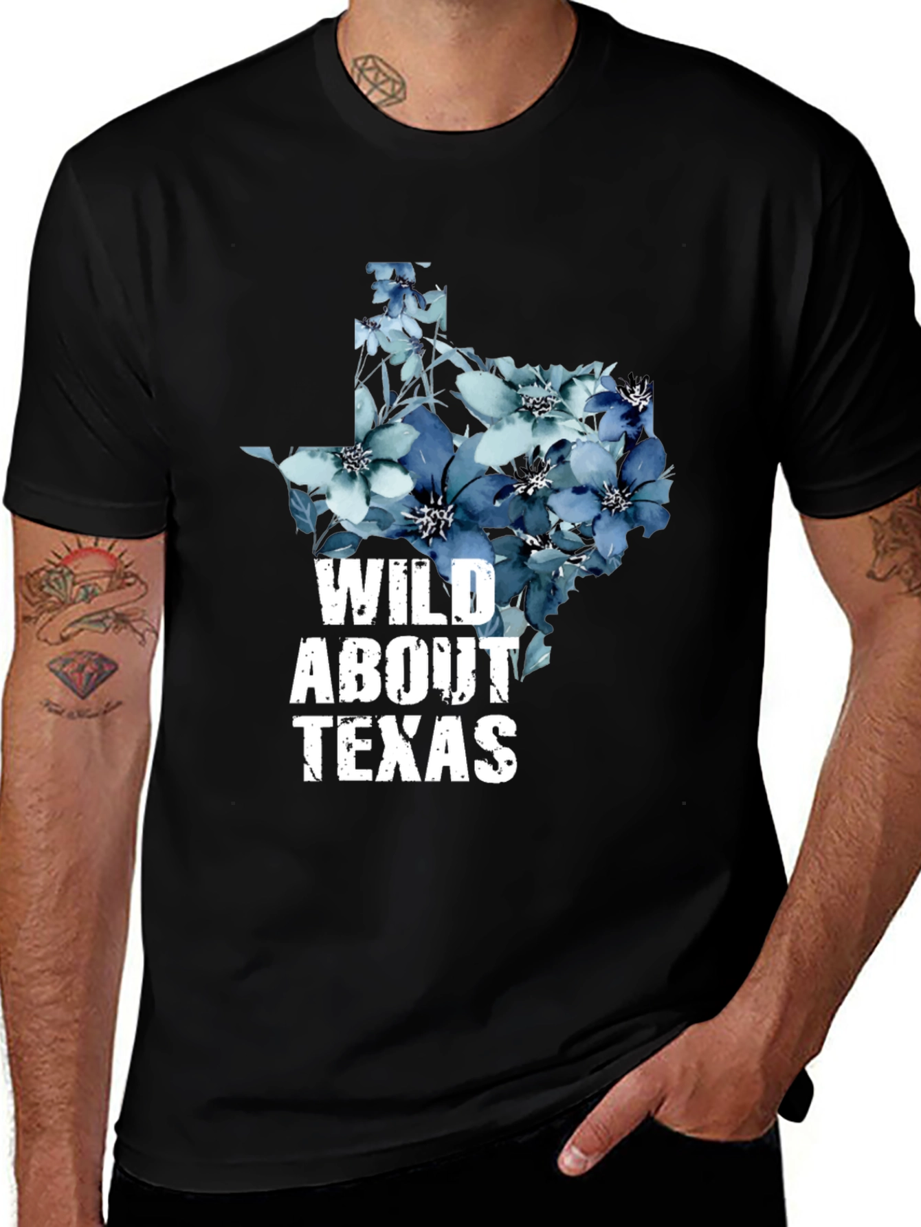 Wild About Texas Floral Graphic T-Shirt