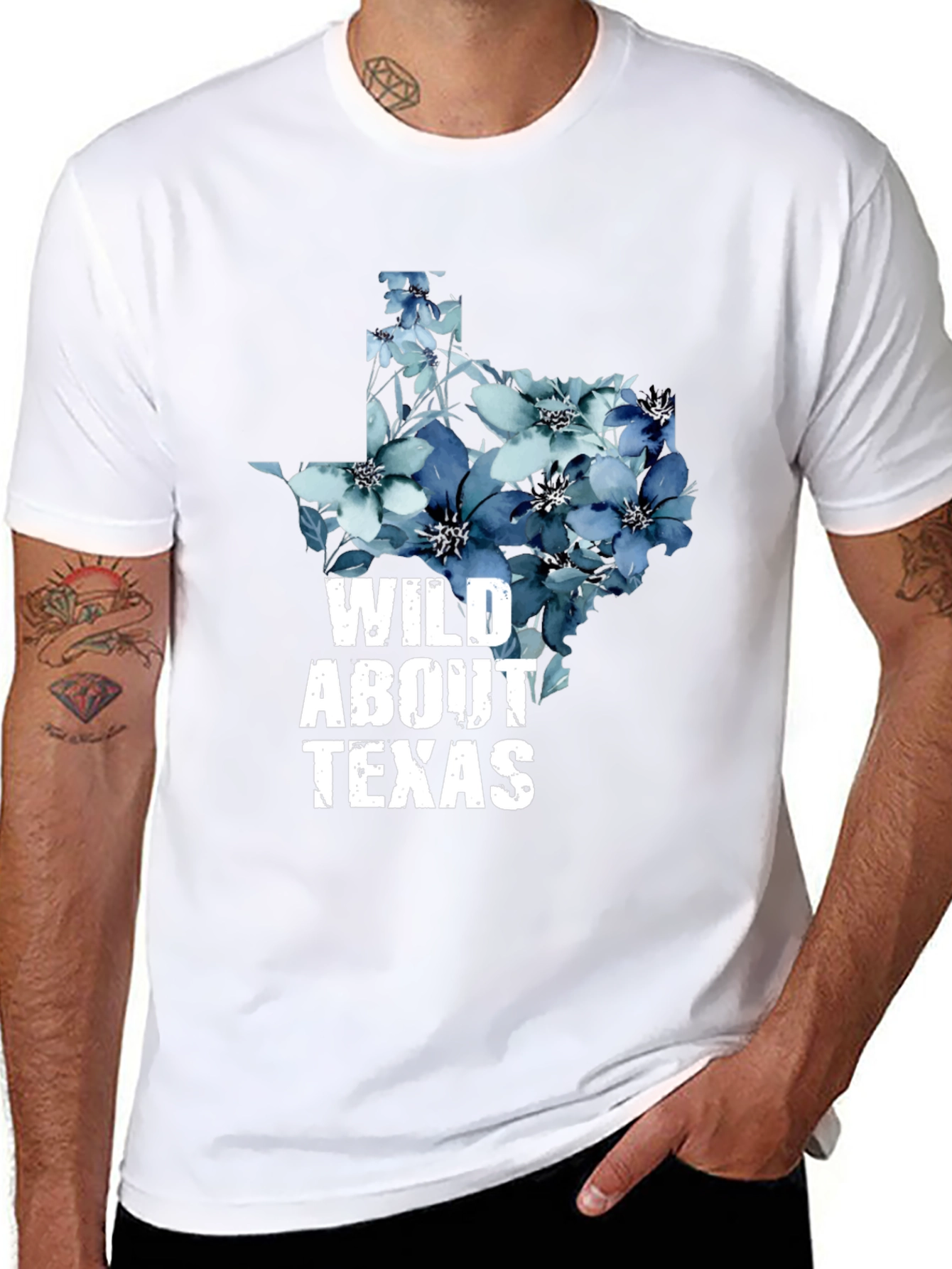 Wild About Texas Floral Graphic T-Shirt