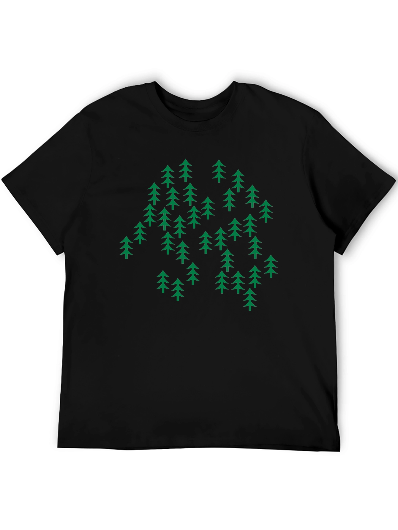 Nature Inspired Graphic Tee - Evergreen Forest Design