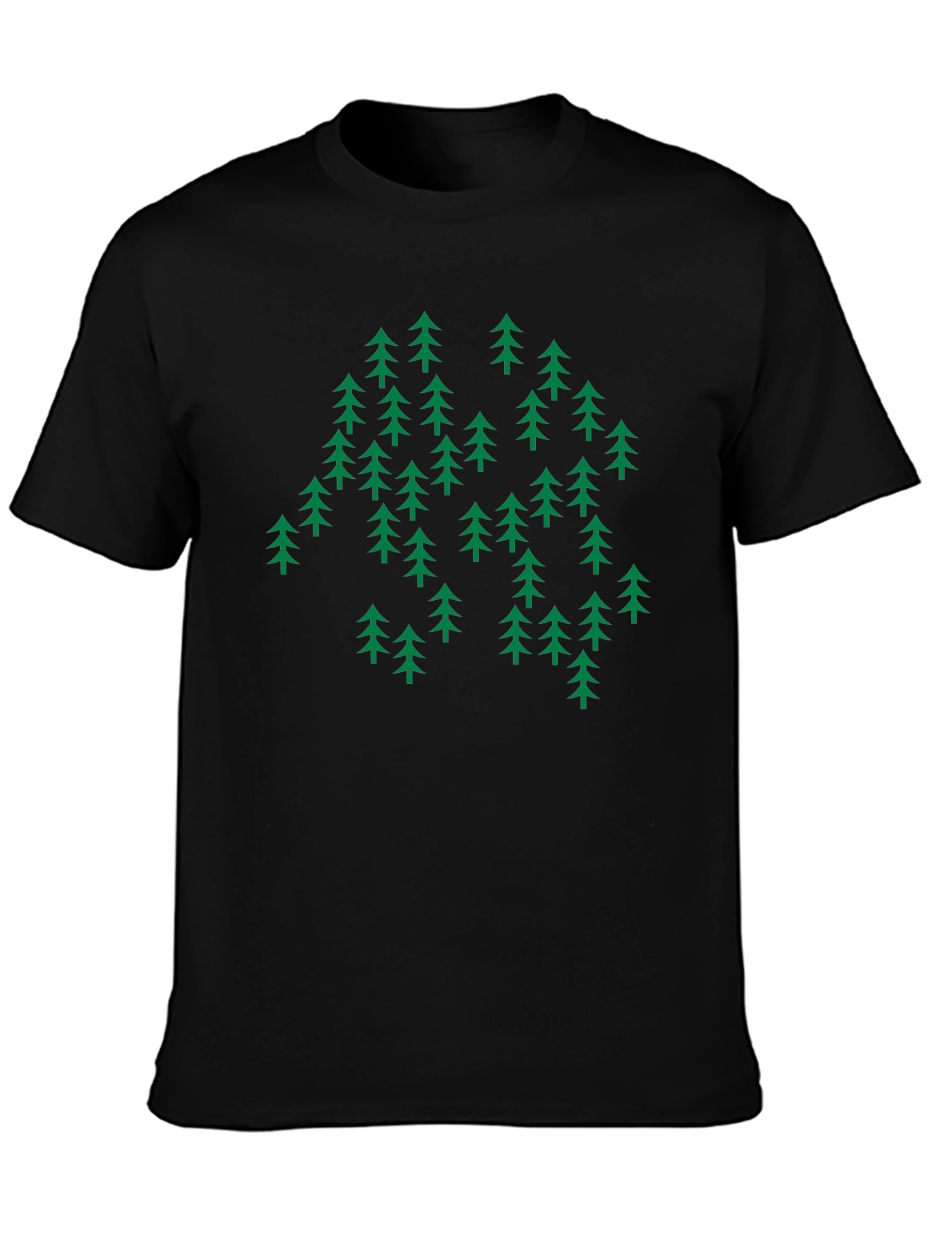 Nature Inspired Graphic Tee - Evergreen Forest Design