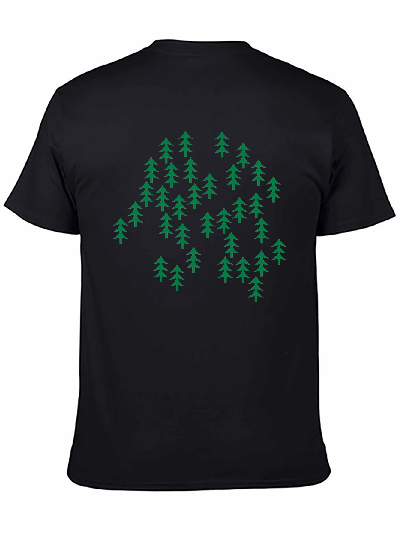 Nature Inspired Graphic Tee - Evergreen Forest Design