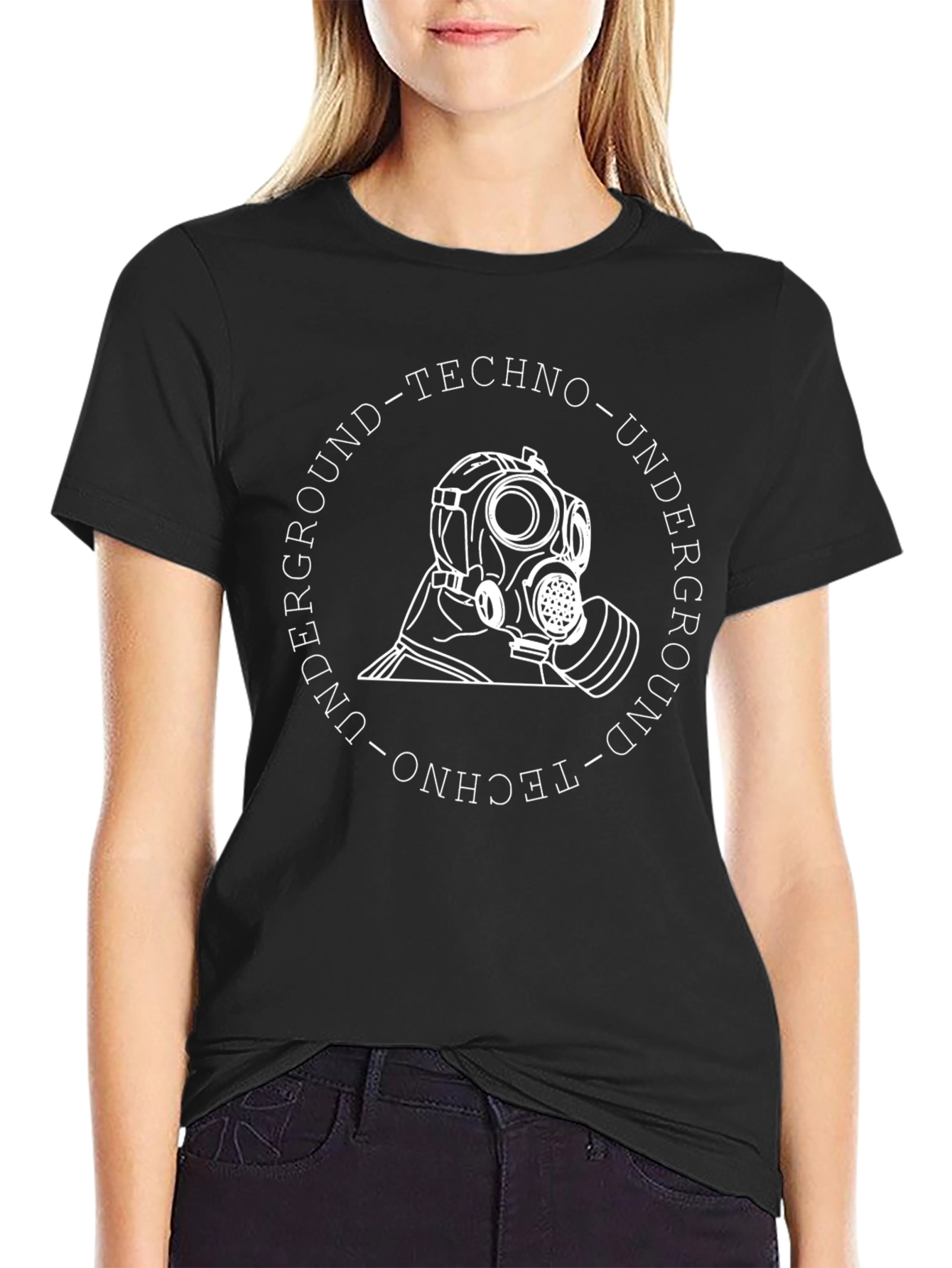 Underground Techno Gas Mask T-Shirt