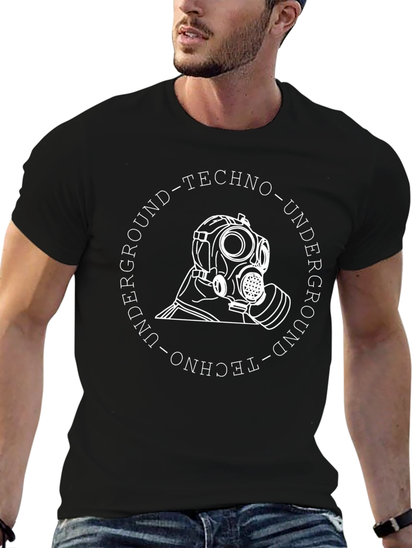 Underground Techno Gas Mask T-Shirt