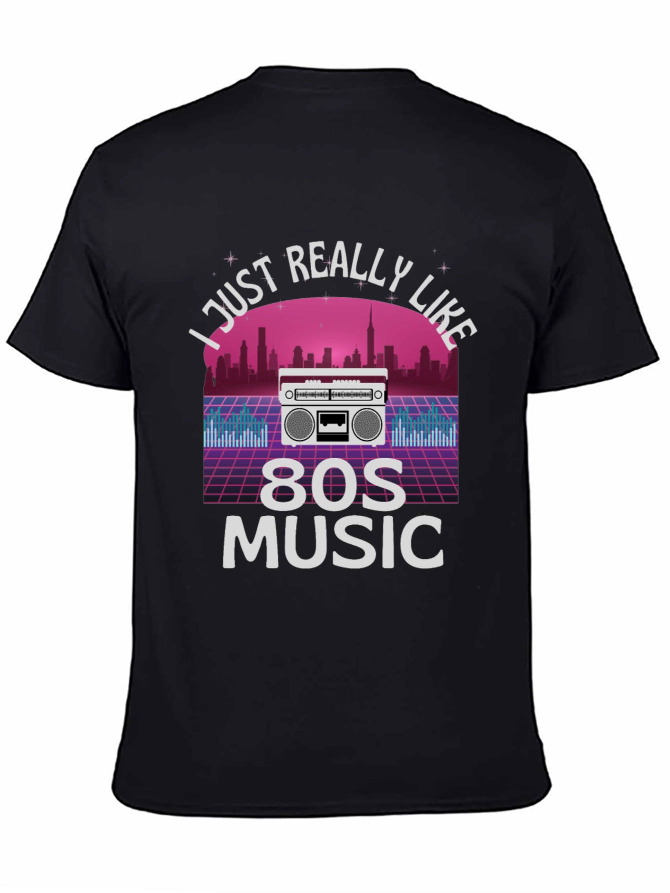 I Love 80s Music Retro Graphic Tee