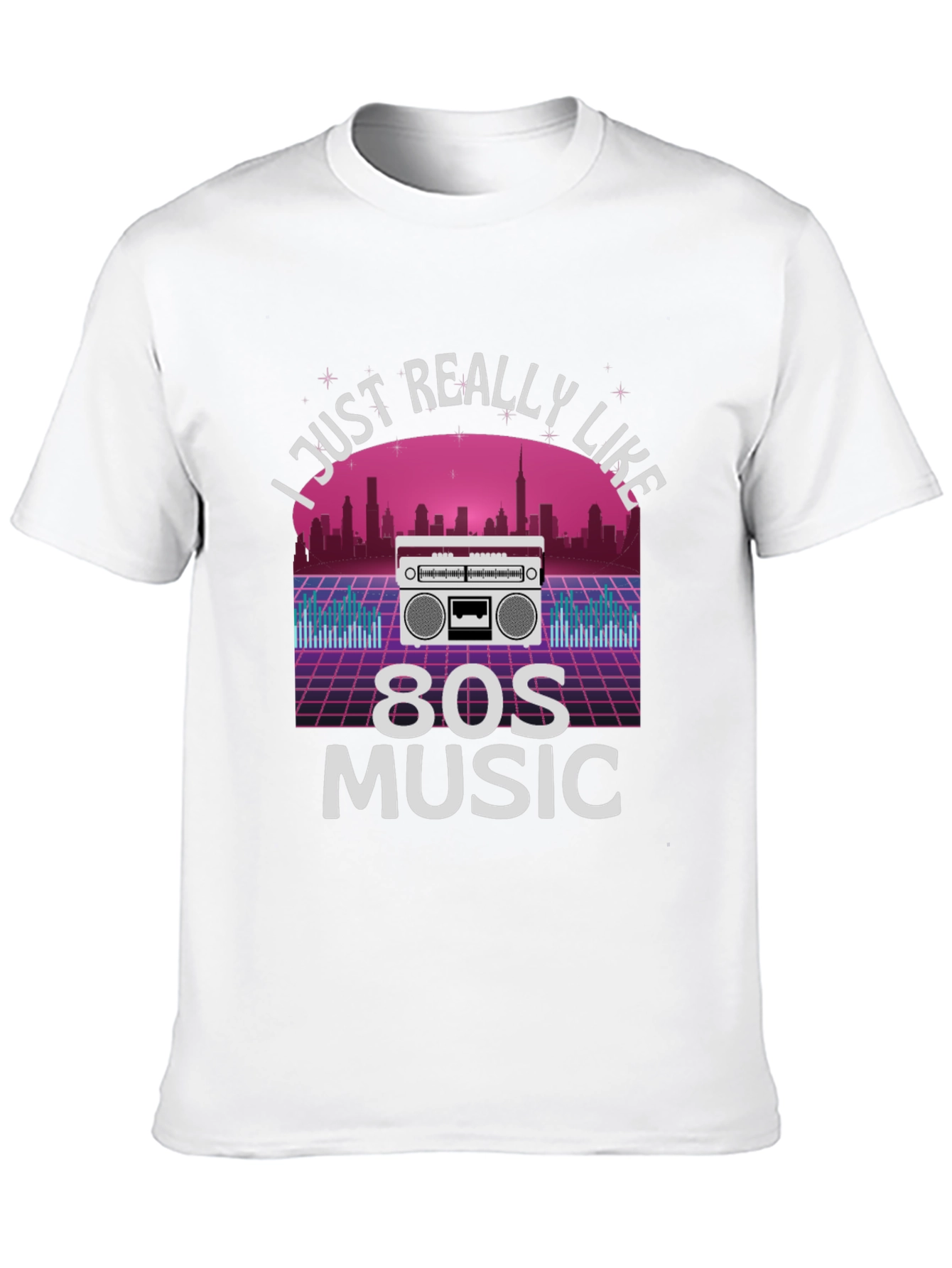 I Love 80s Music Retro Graphic Tee