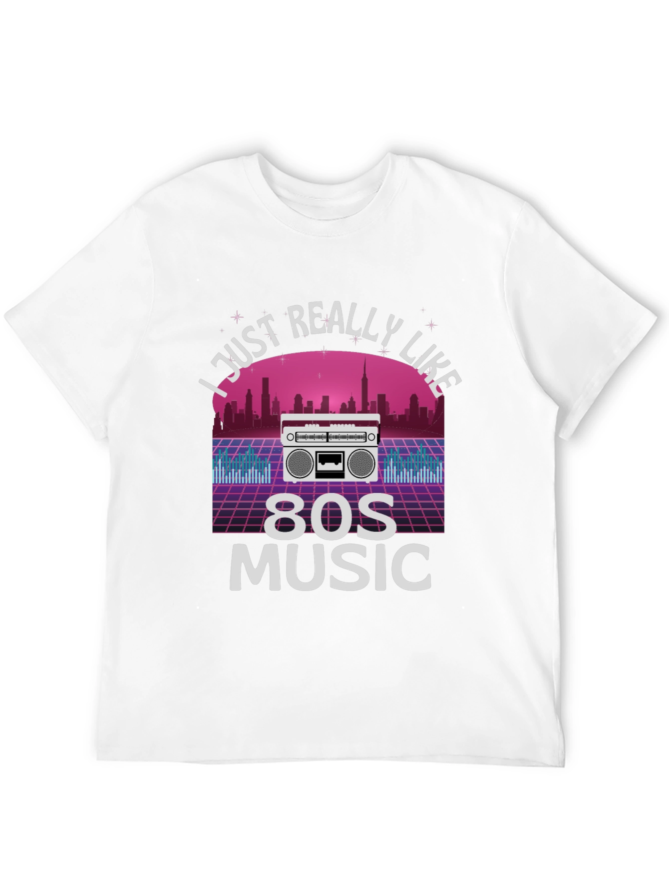 I Love 80s Music Retro Graphic Tee