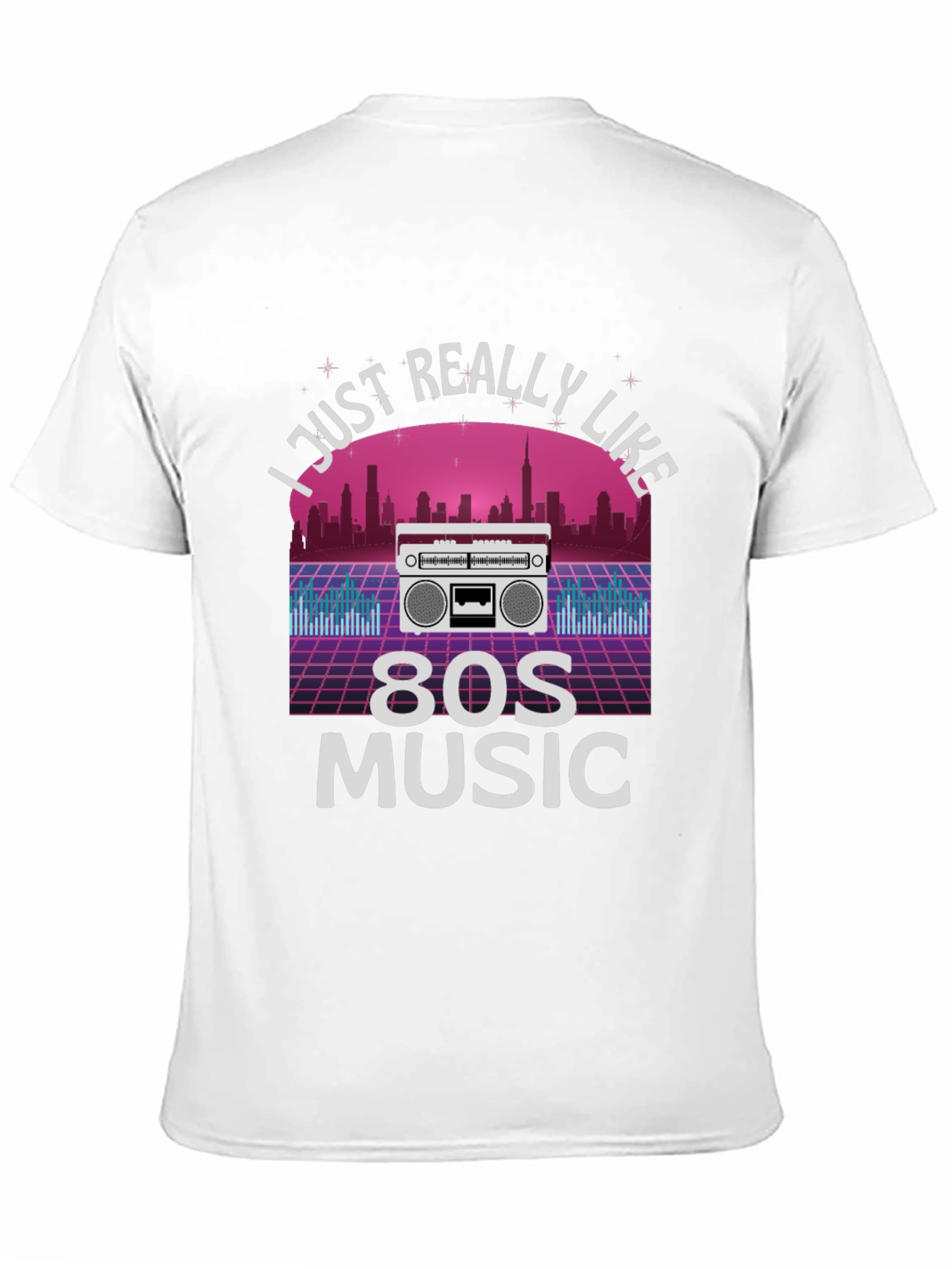 I Love 80s Music Retro Graphic Tee