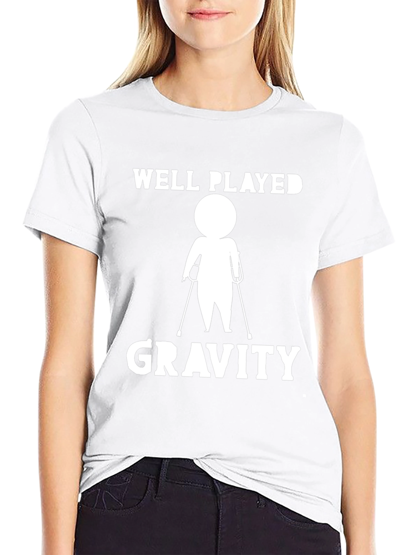 Well Played Gravity T-Shirt Funny Injury Humor