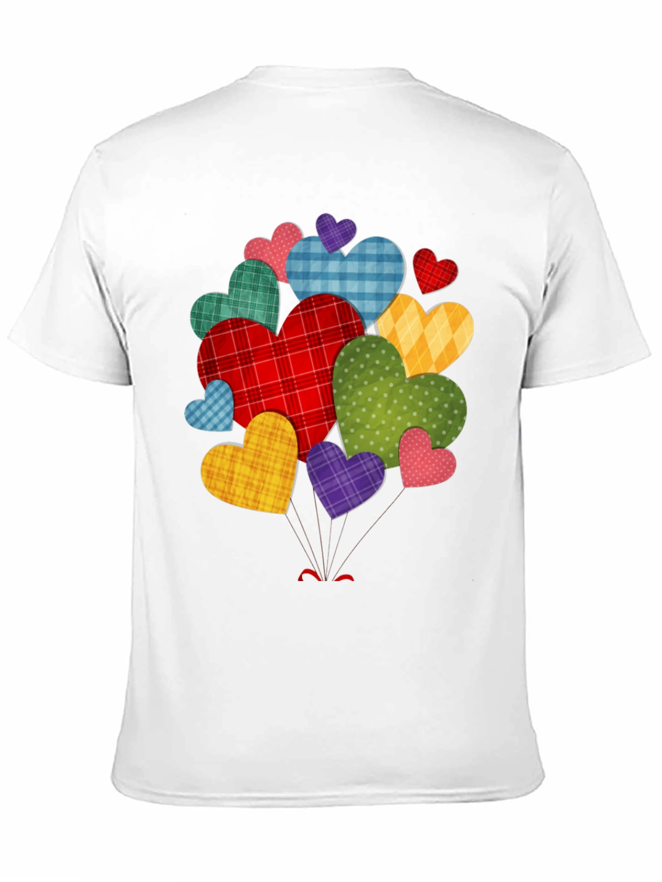 Heart Cluster Black T-Shirt - Mens