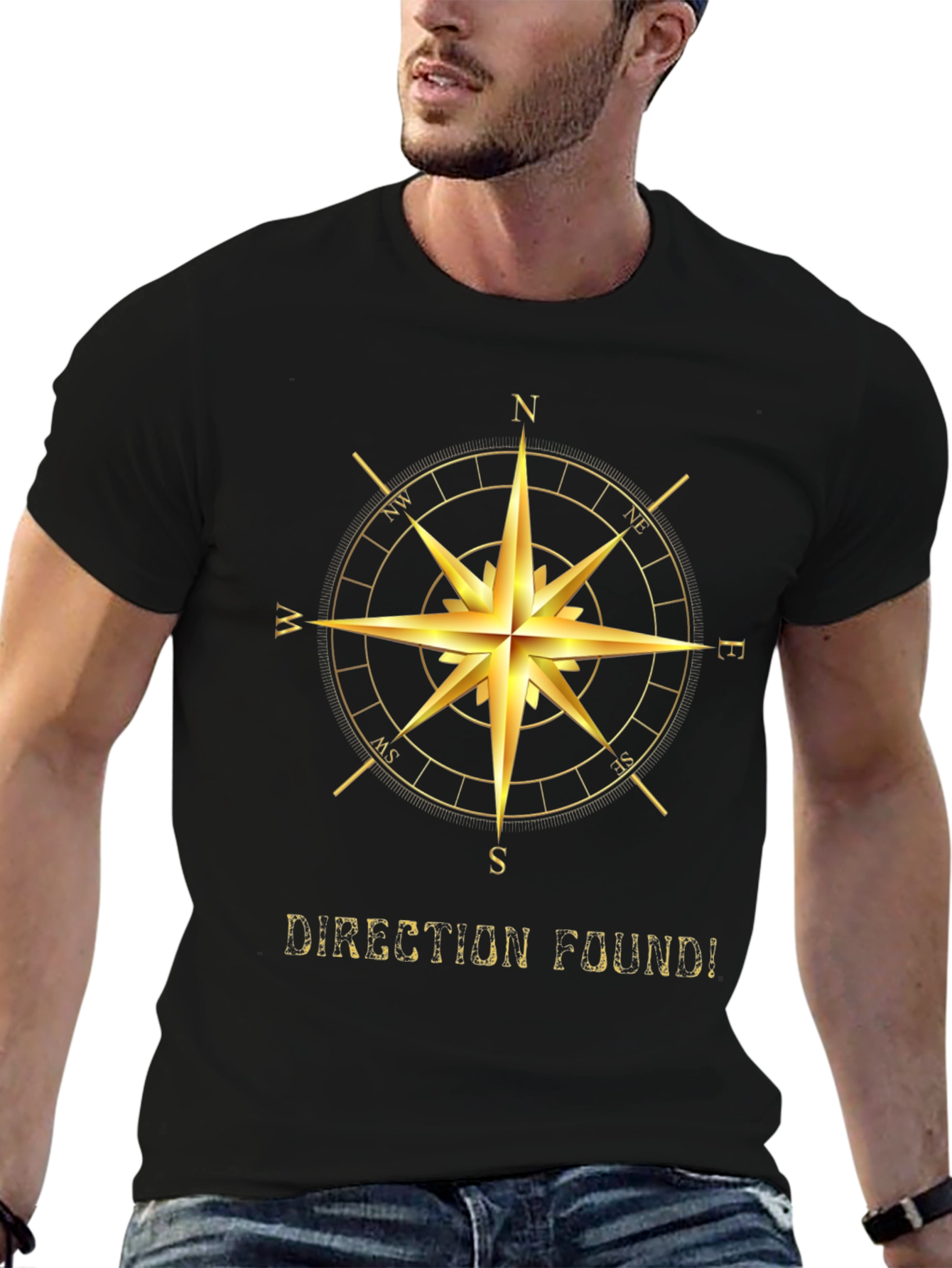 Direction Found Compass Graphic Tee