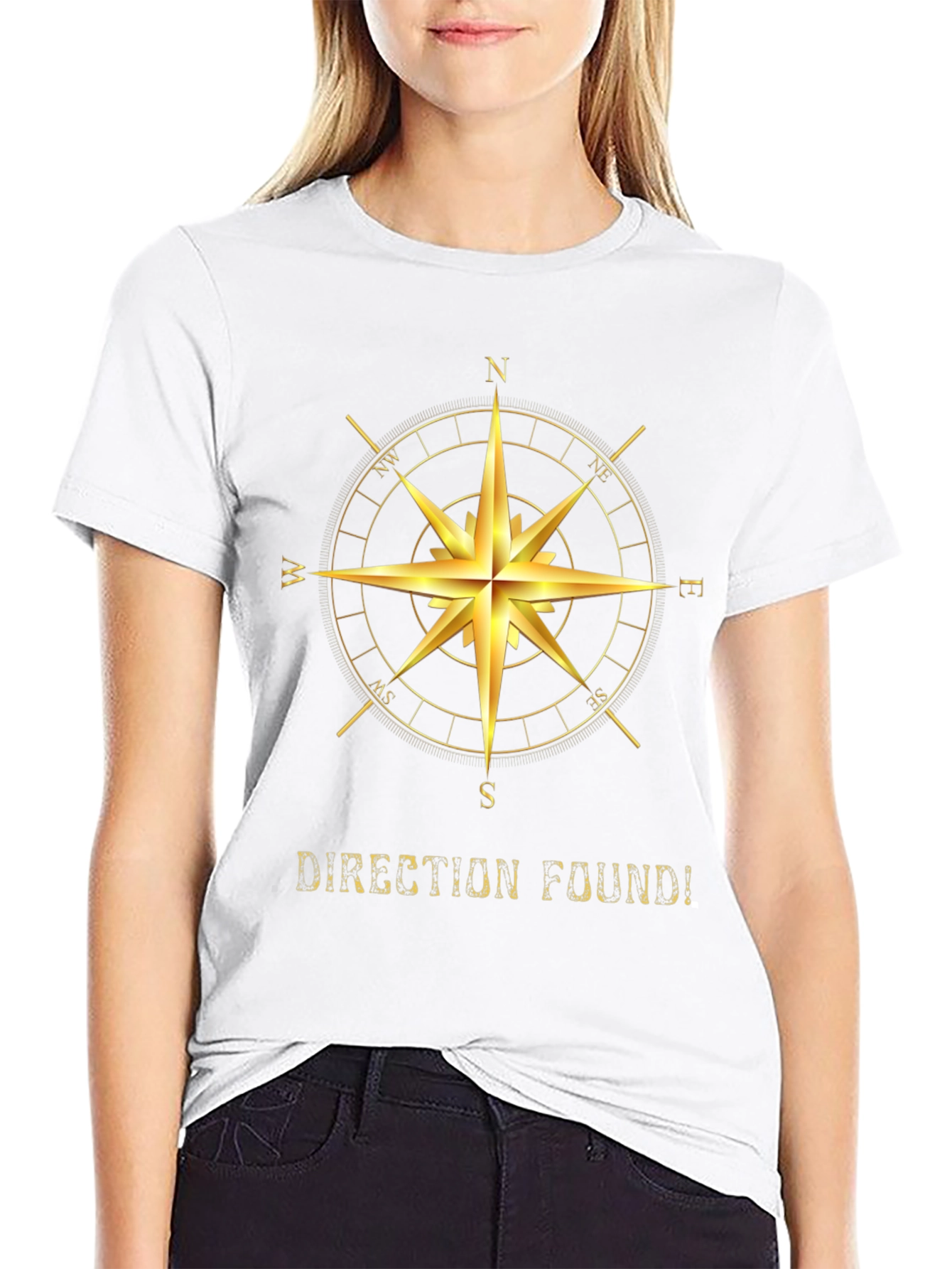 Direction Found Compass Graphic Tee
