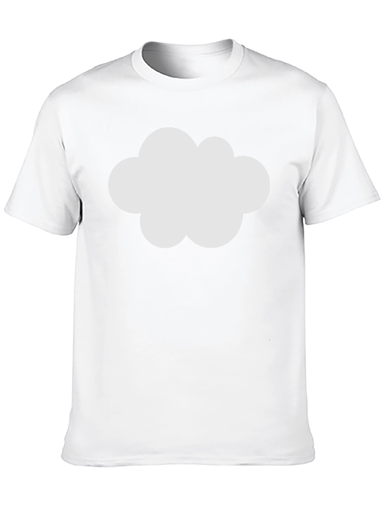 Cloud Graphic Black Cotton T-Shirt