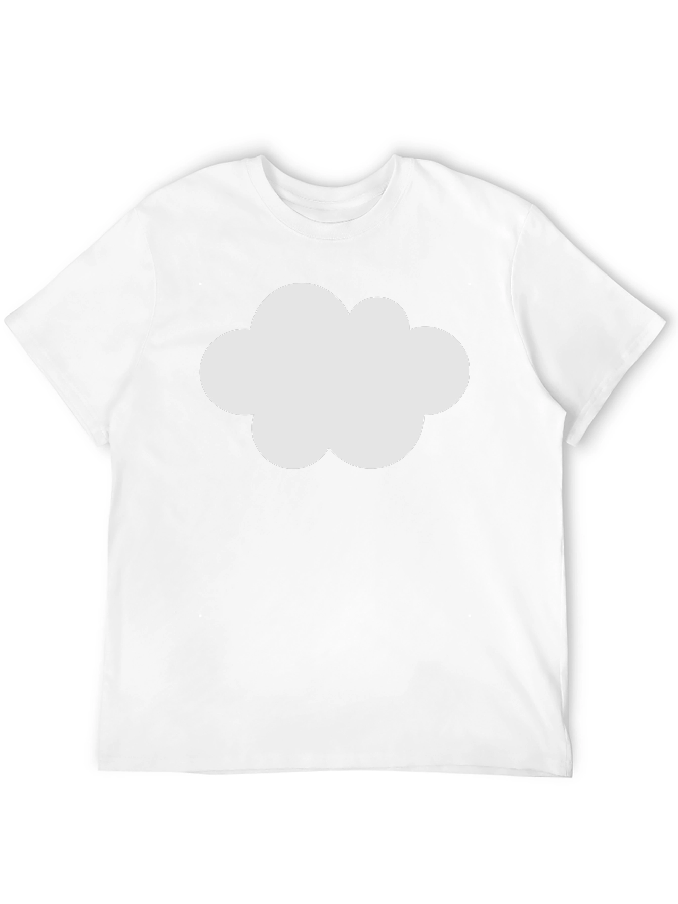 Cloud Graphic Black Cotton T-Shirt
