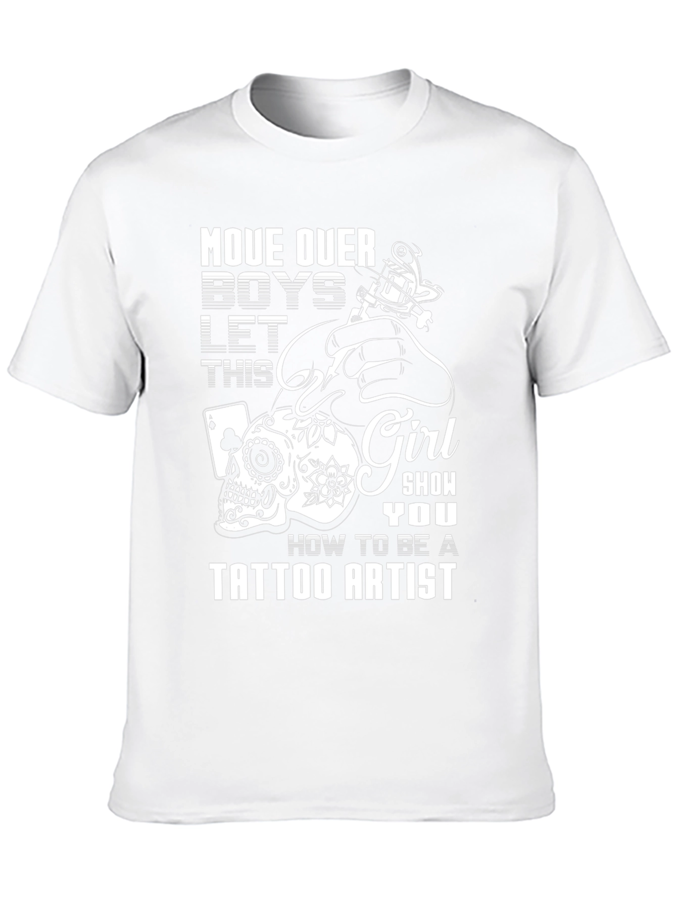 Tattoo Artist Girls T-Shirt - Skull and Ink Design