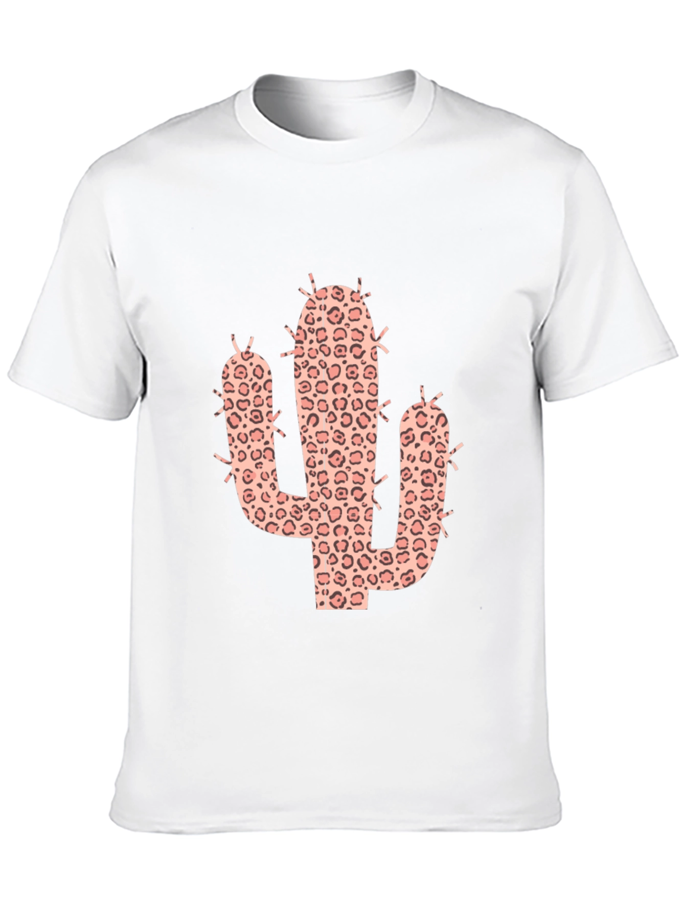 Leopard Cactus Graphic Tee - Black