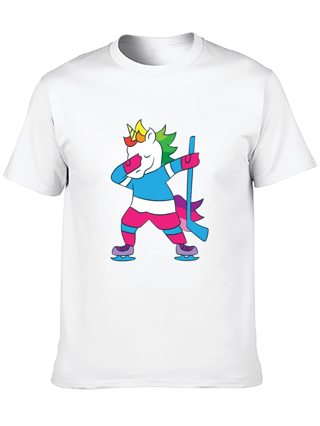Unicorn Hockey Dab T-Shirt - Black