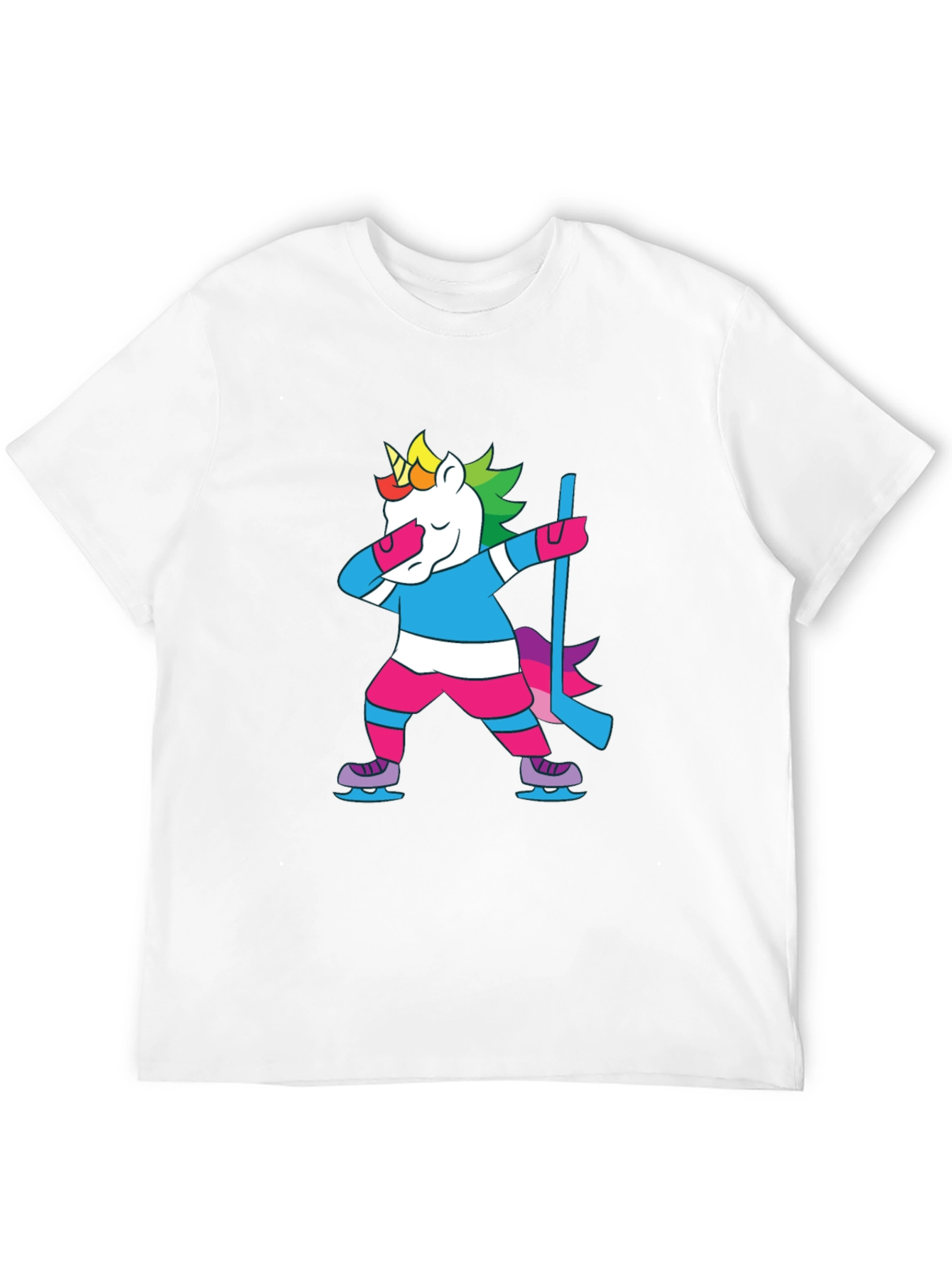 Unicorn Hockey Dab T-Shirt - Black