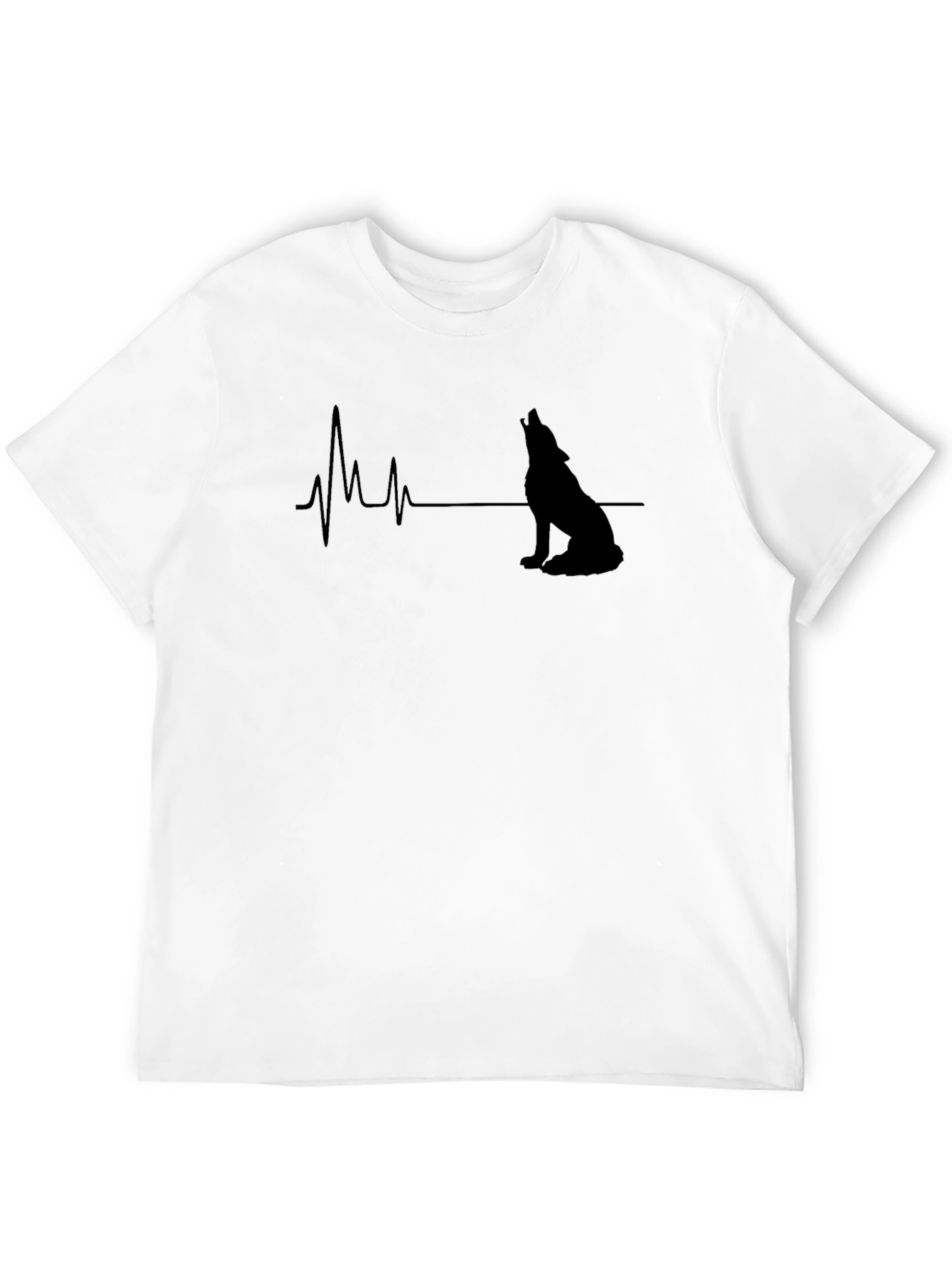 Wolf Heartbeat T-Shirt - Unique Graphic Tee