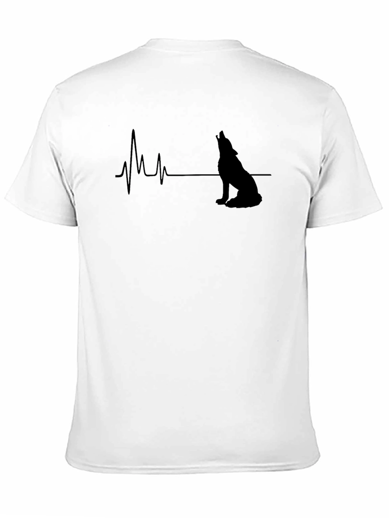 Wolf Heartbeat T-Shirt - Unique Graphic Tee