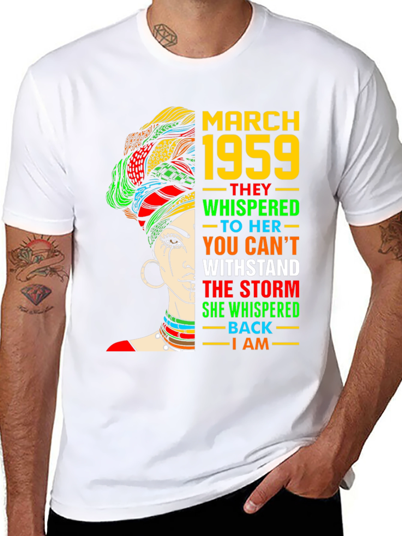 March 1959 Queen T-Shirt - Strong Woman Birthday Gift