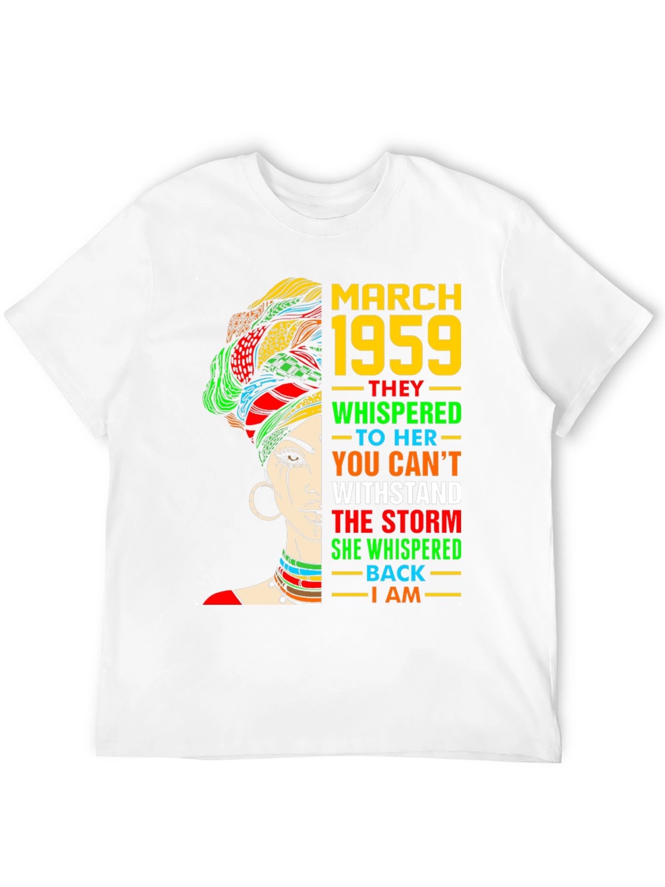 March 1959 Queen T-Shirt - Strong Woman Birthday Gift