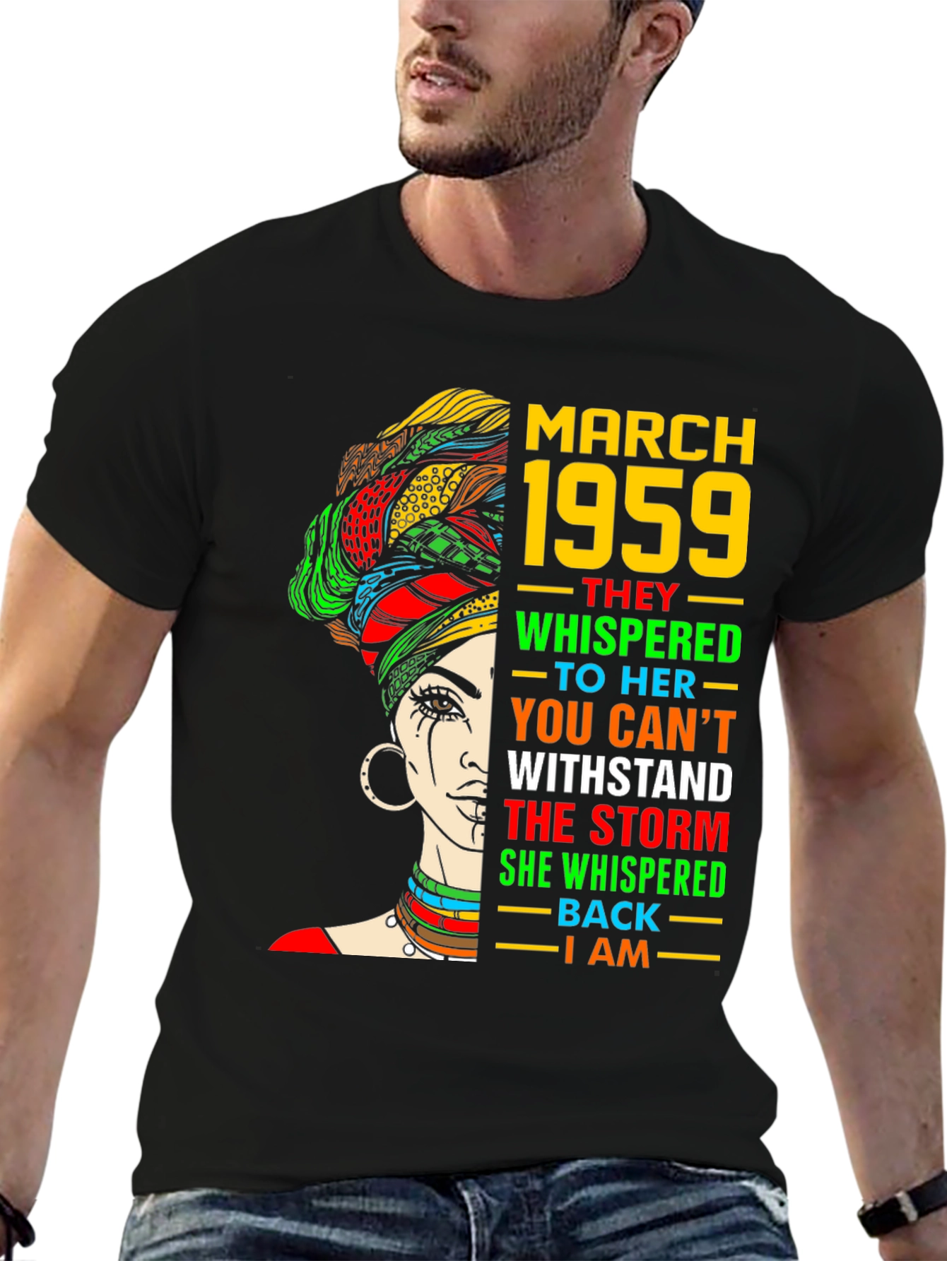March 1959 Queen T-Shirt - Strong Woman Birthday Gift