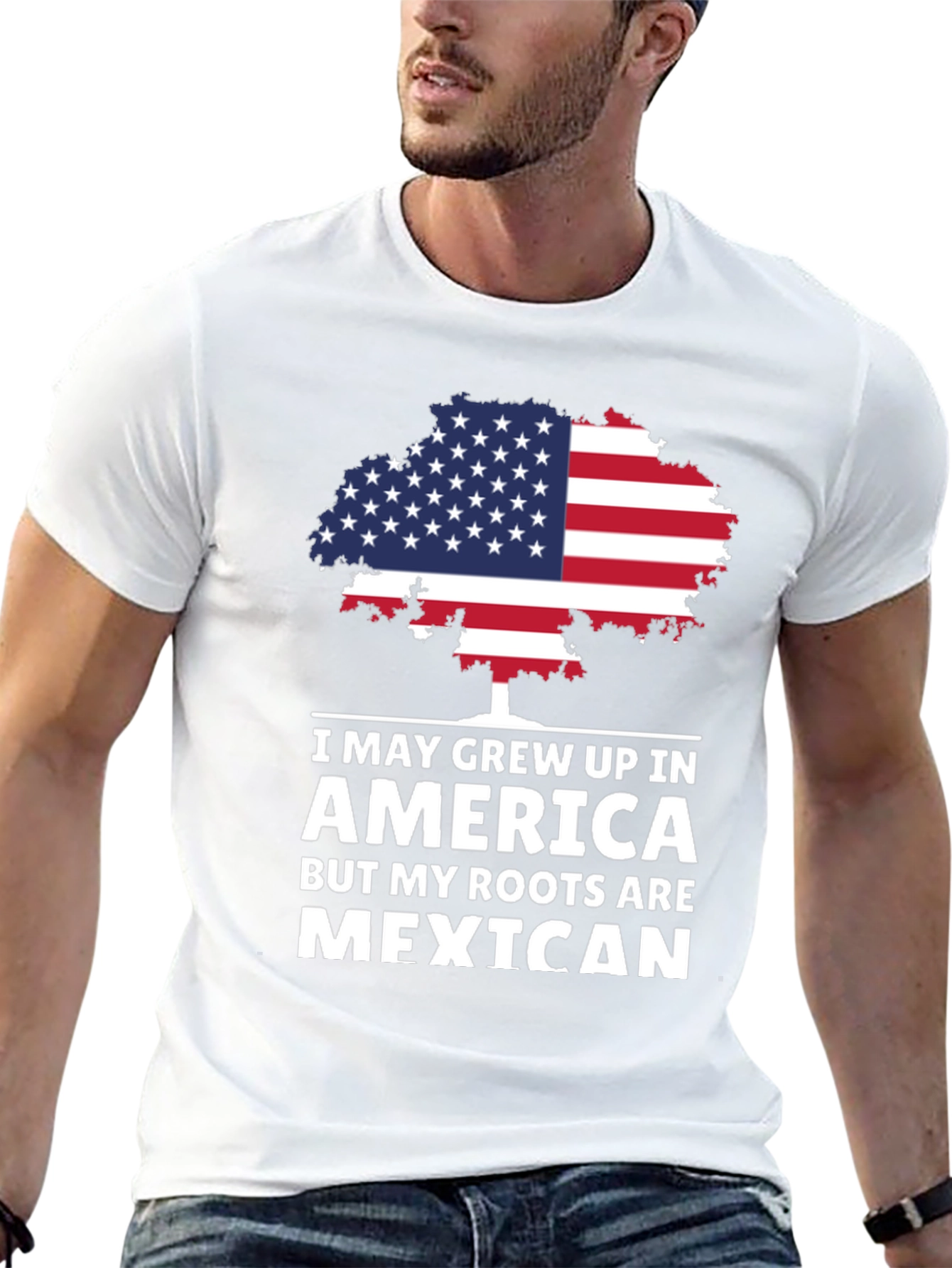 America Grown Mexican Roots T-Shirt