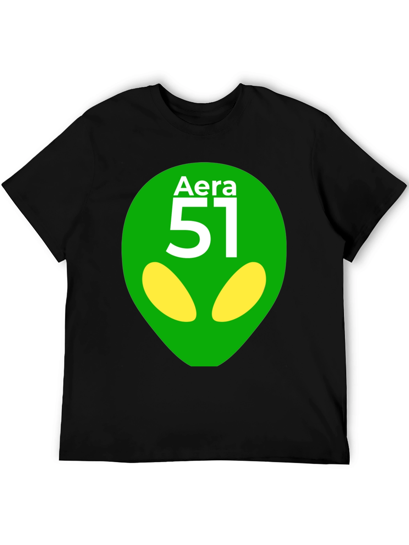 Area 51 Alien Graphic T-Shirt - Black