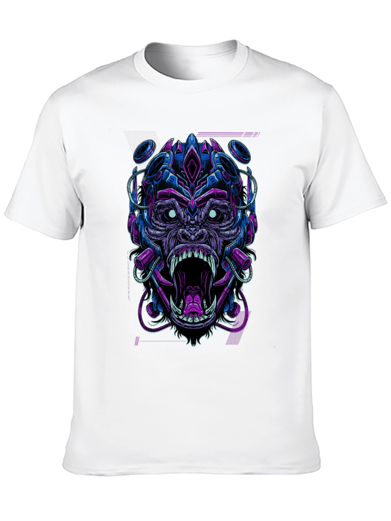 Cyberpunk Gorilla Graphic Tee