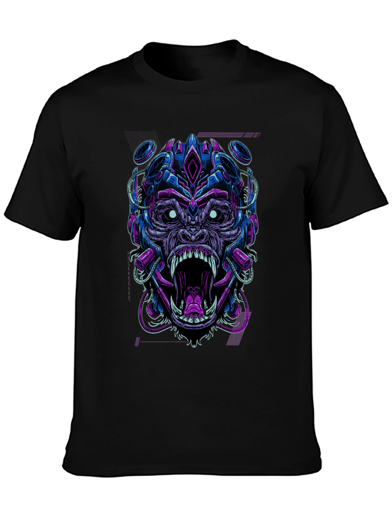 Cyberpunk Gorilla Graphic Tee