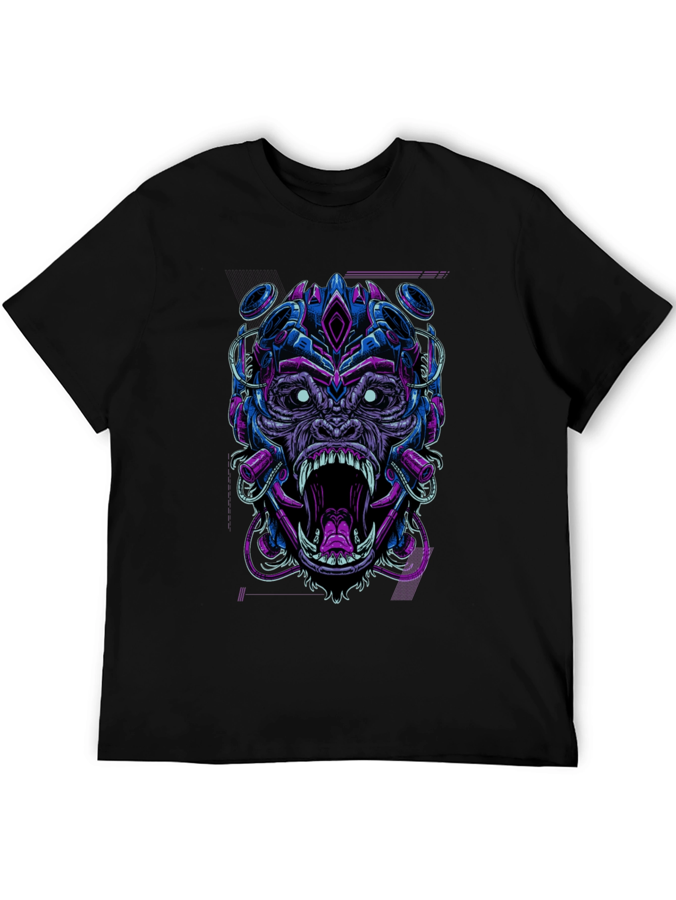 Cyberpunk Gorilla Graphic Tee