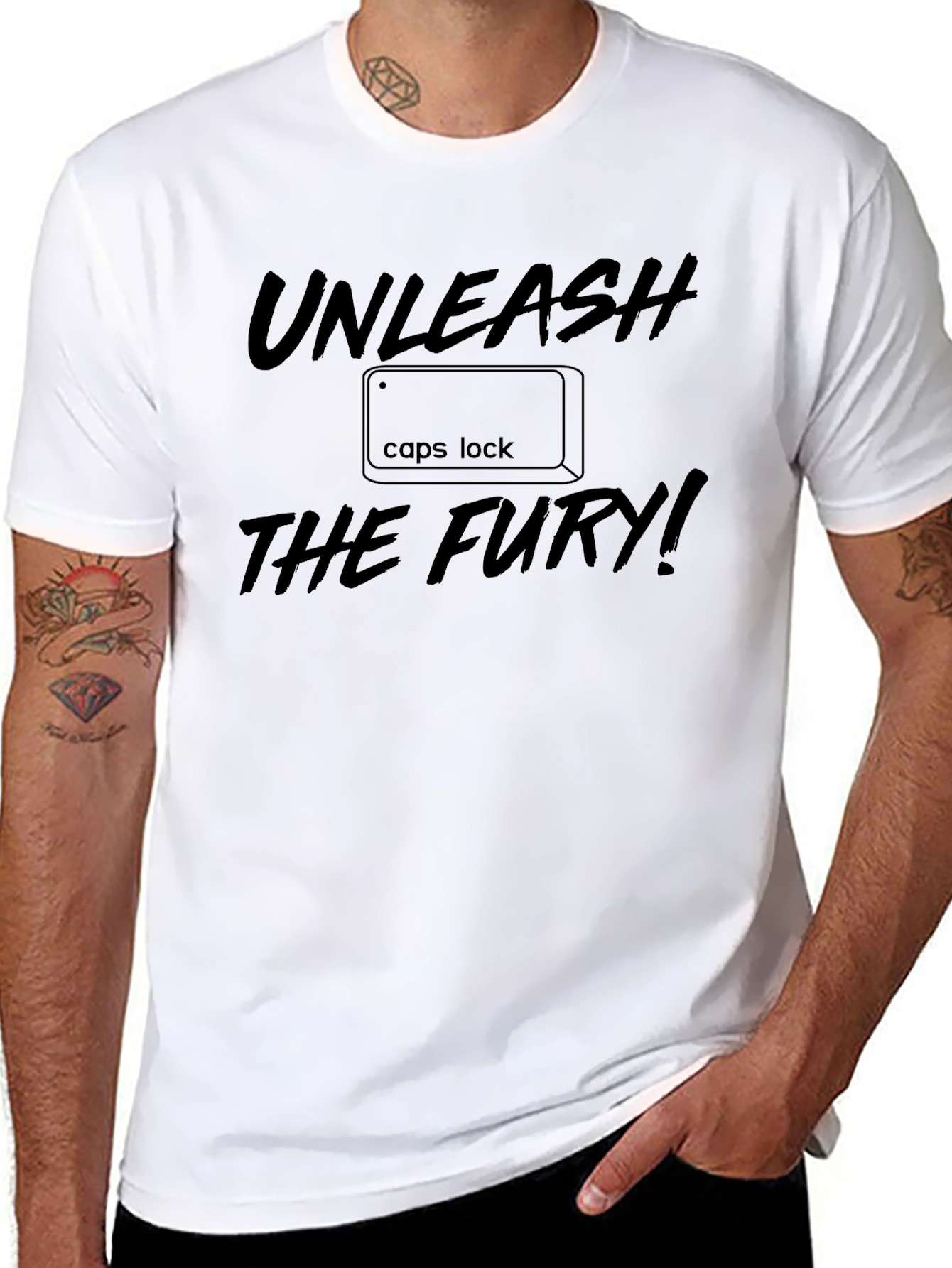 Unleash the Fury - Caps Lock T-Shirt