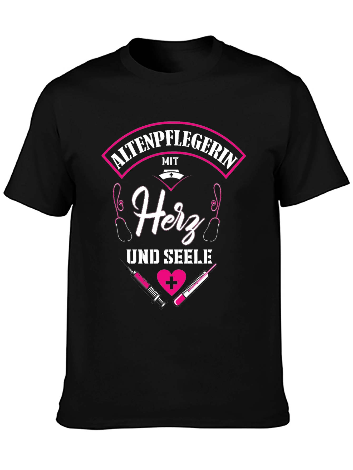 Altenpflegerin Heart & Soul Graphic Tee