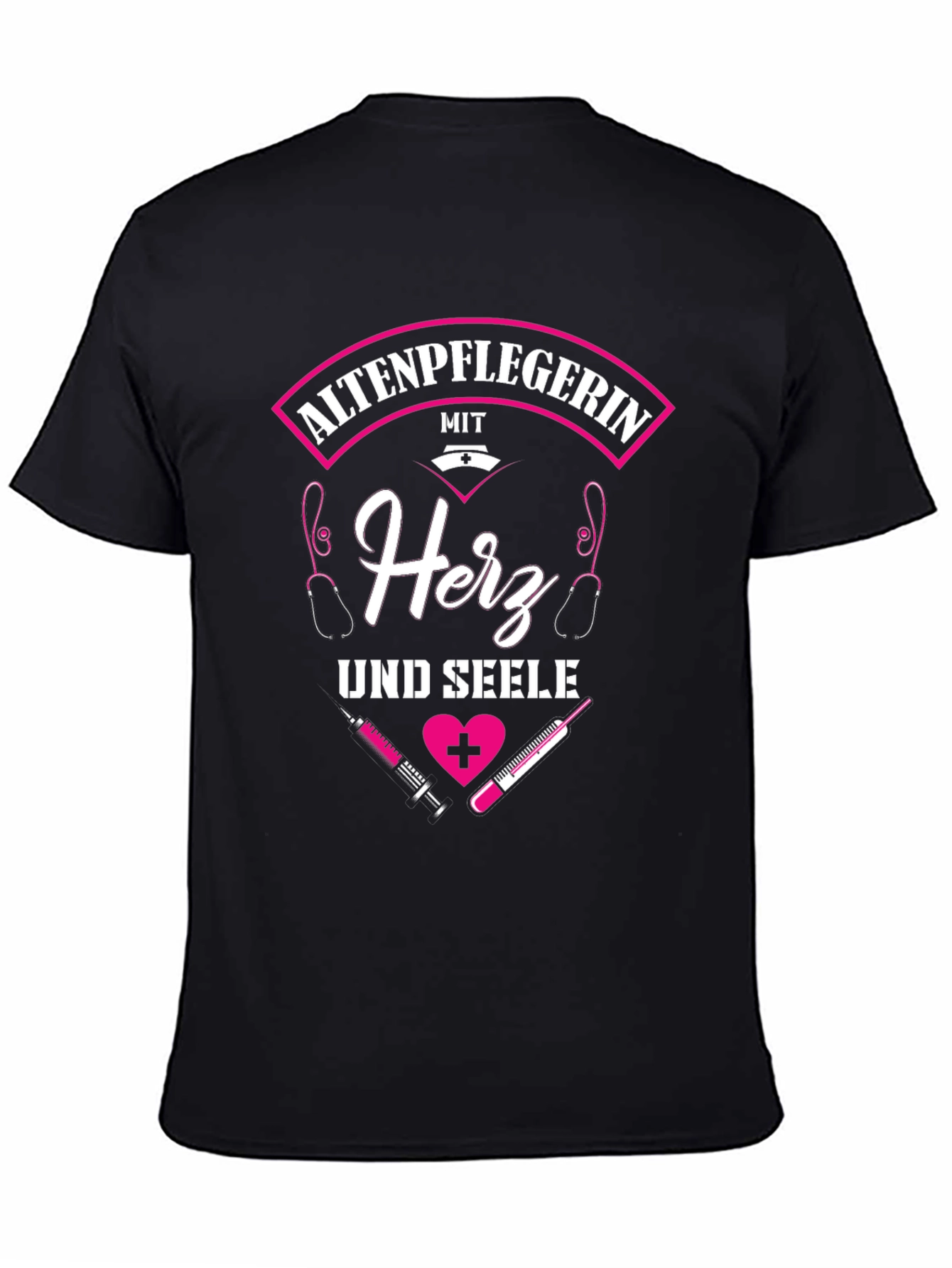 Altenpflegerin Heart & Soul Graphic Tee