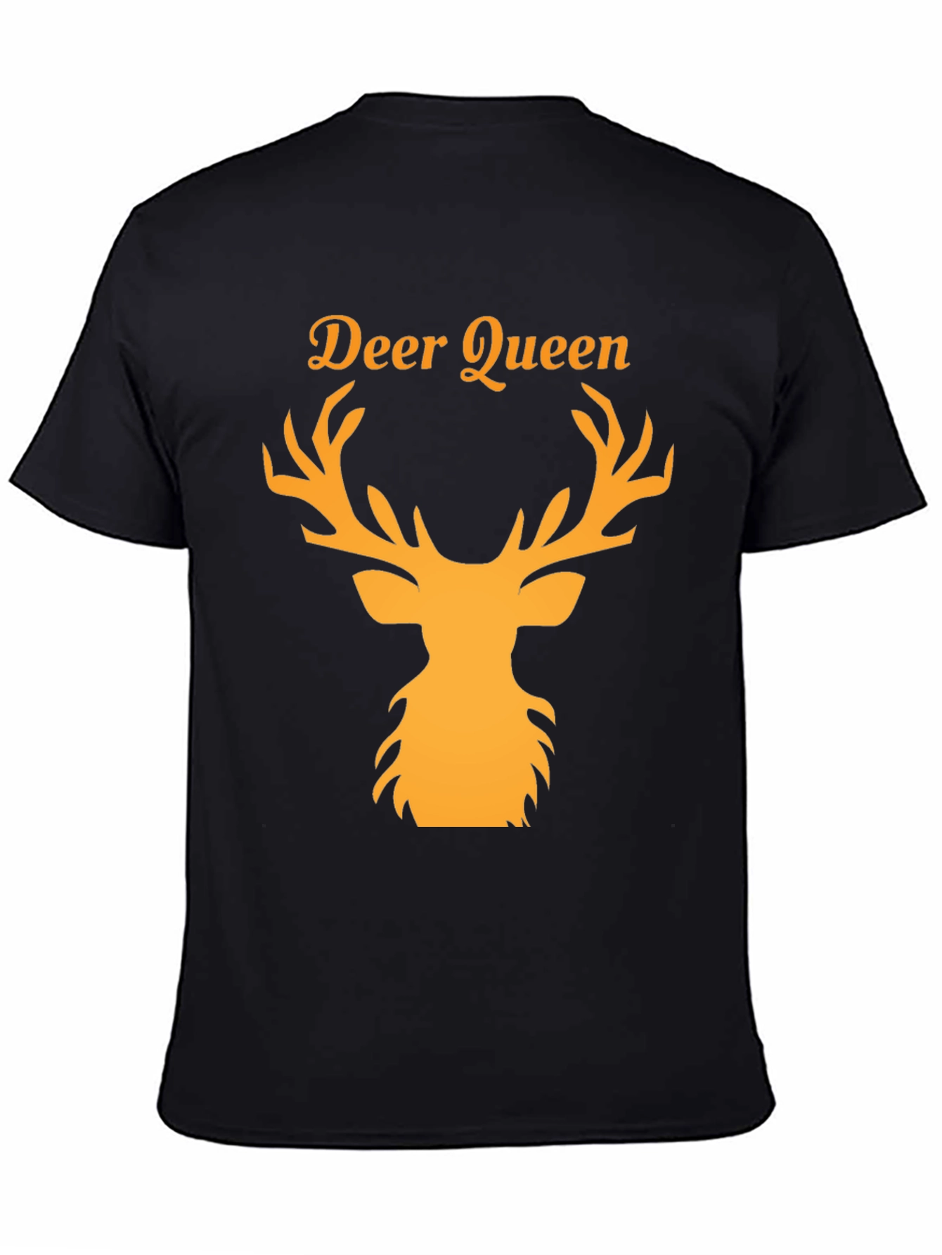 Deer Queen Graphic Tee - Black Unisex T-Shirt
