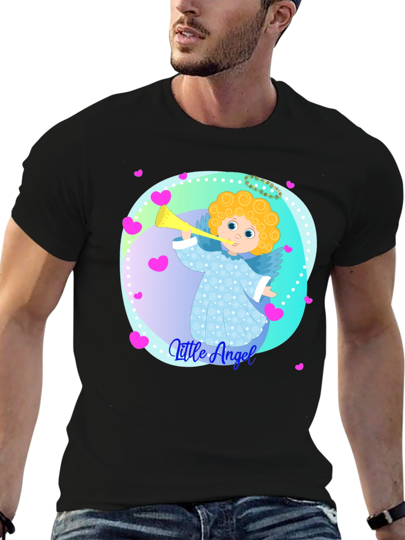 Little Angel Graphic Tee - Soft Cotton Comfort