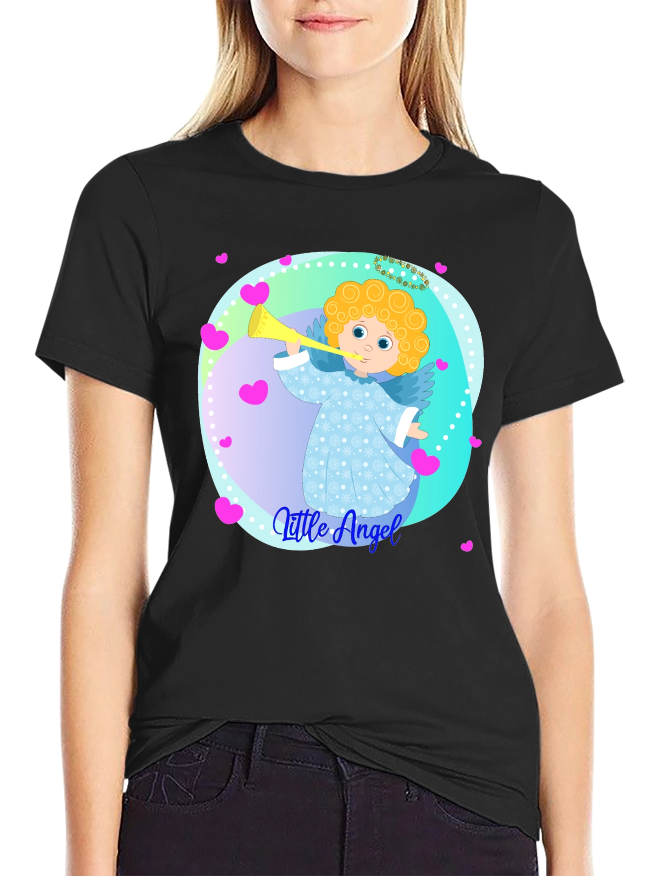 Little Angel Graphic Tee - Soft Cotton Comfort