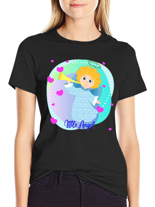 Little Angel Graphic Tee - Soft Cotton Comfort