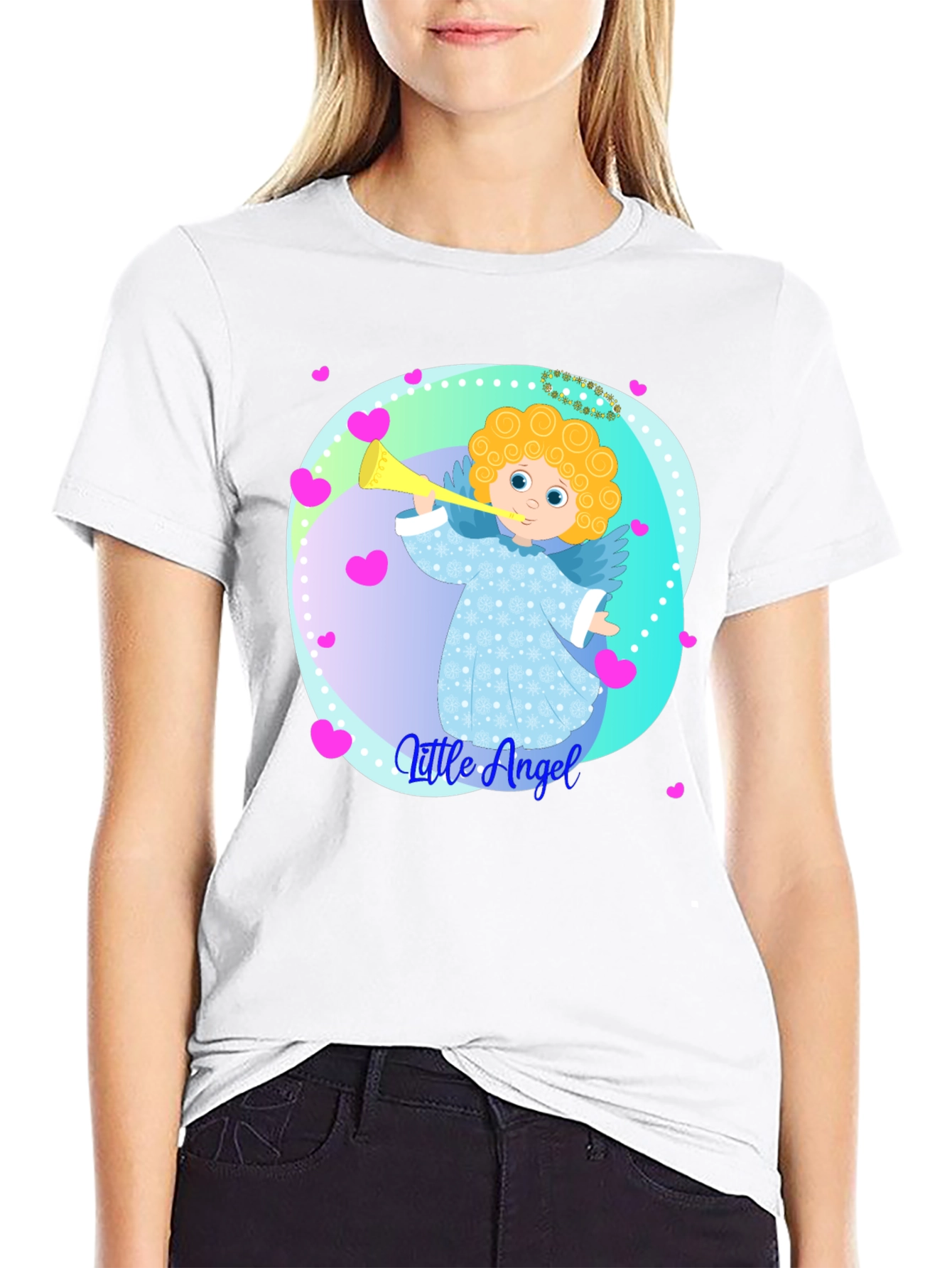 Little Angel Graphic Tee - Soft Cotton Comfort