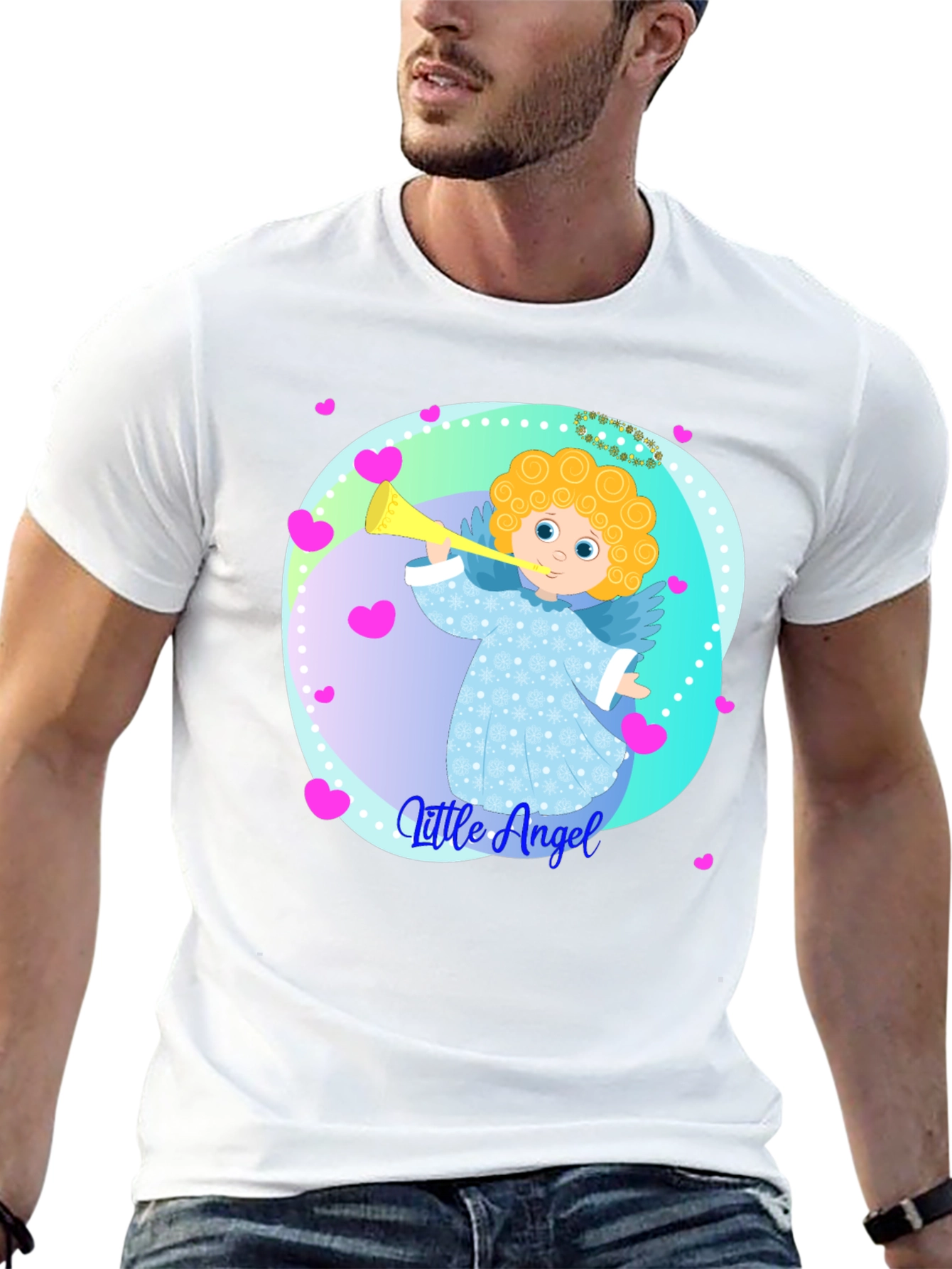 Little Angel Graphic Tee - Soft Cotton Comfort