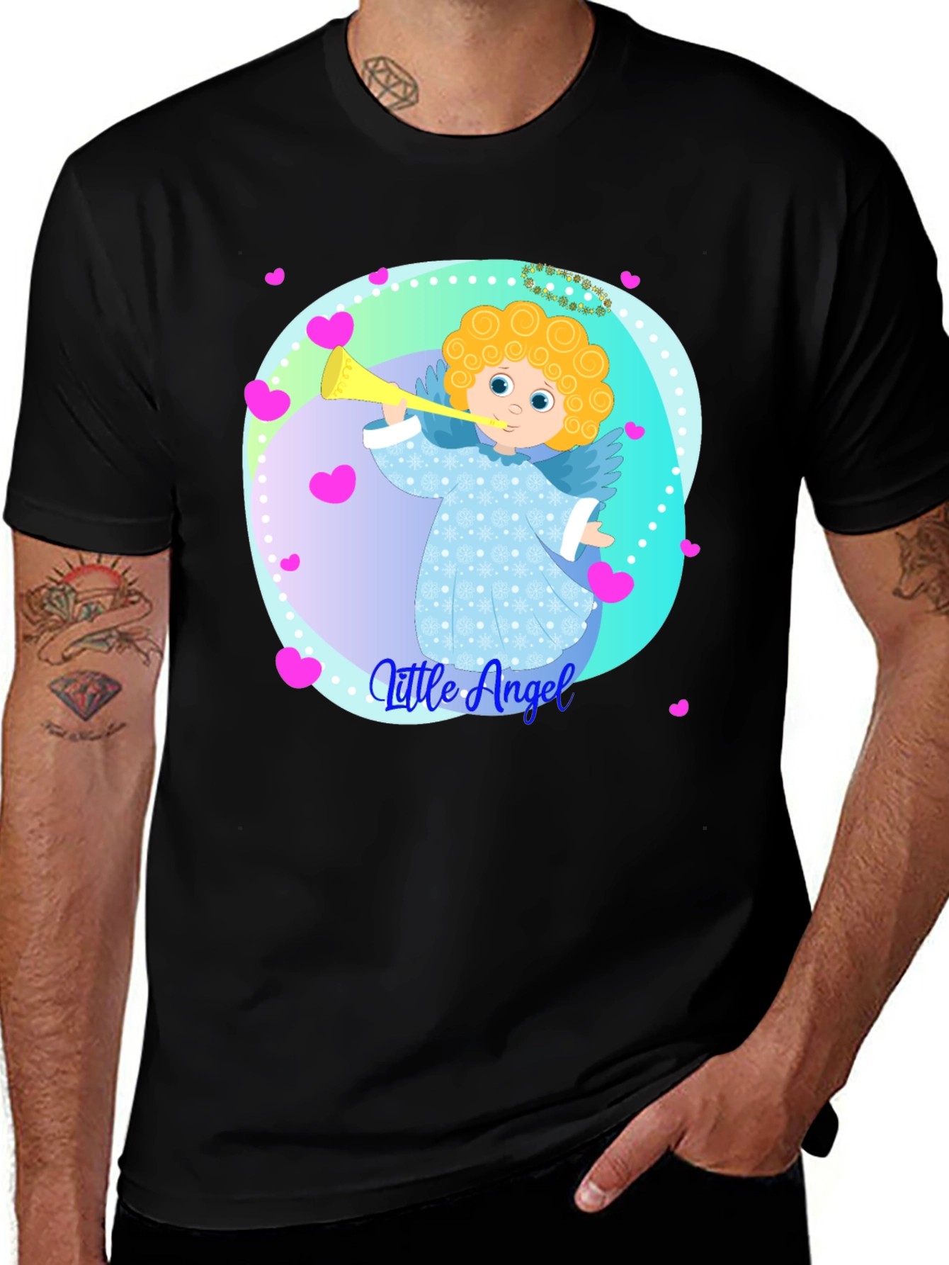 Little Angel Graphic Tee - Soft Cotton Comfort