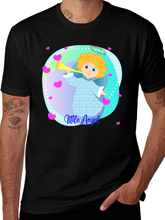 Little Angel Graphic Tee - Soft Cotton Comfort