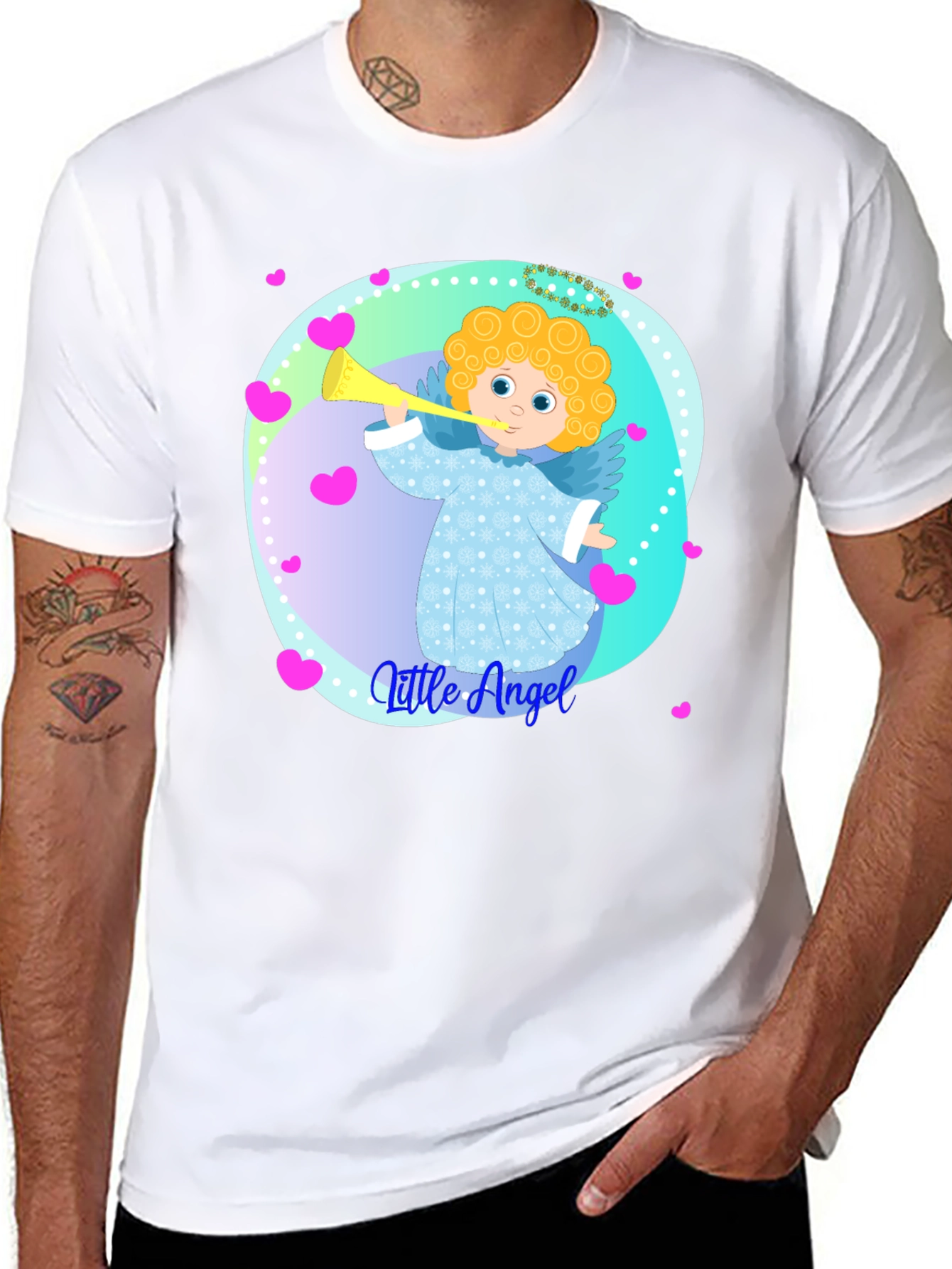 Little Angel Graphic Tee - Soft Cotton Comfort
